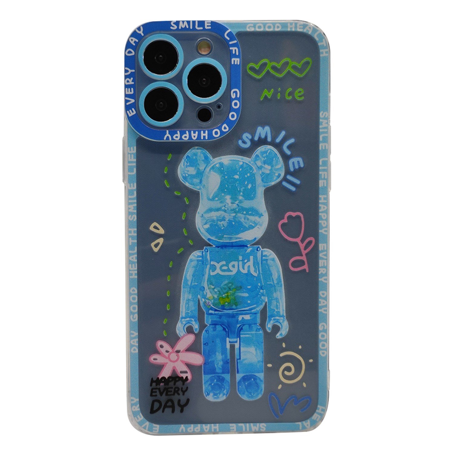 Nettech Apple iPhone 13 Pro Max Uyumlu Kristal Carachter Seri Arka Koruma Kılıf NT-94960