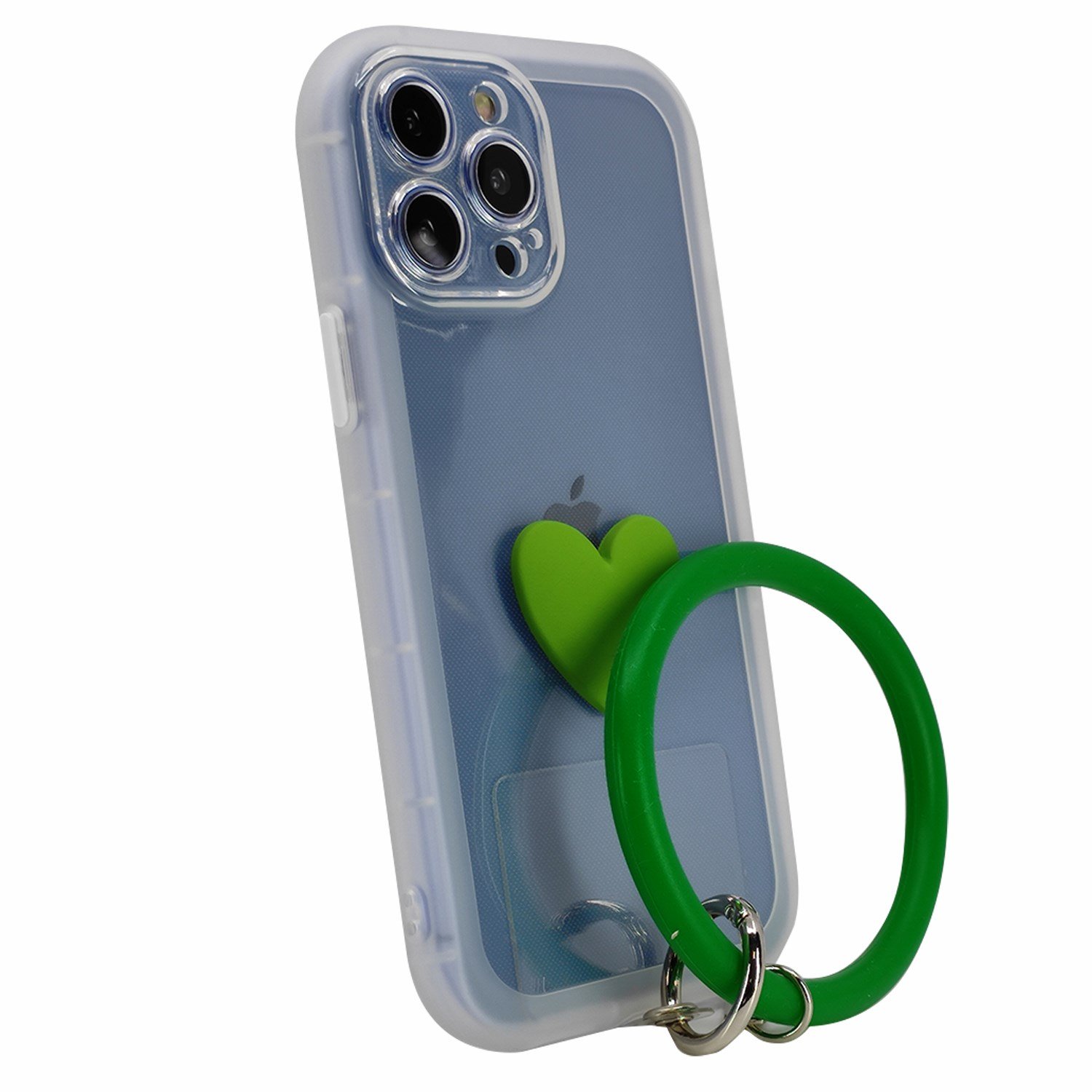 Nettech Apple iPhone 13 Pro Max Uyumlu Halka Bilekli Şeffaf Seri Arka Koruma Kılıf NT-97231