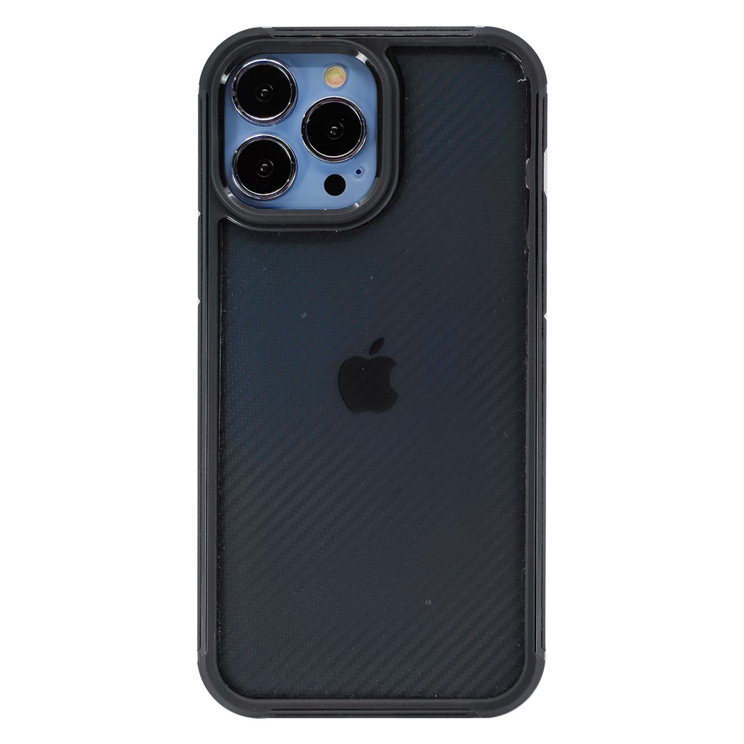 Nettech Apple iPhone 13 Pro Max Uyumlu Karbon inoks Seri Arka Koruma Kılıf NT-95795