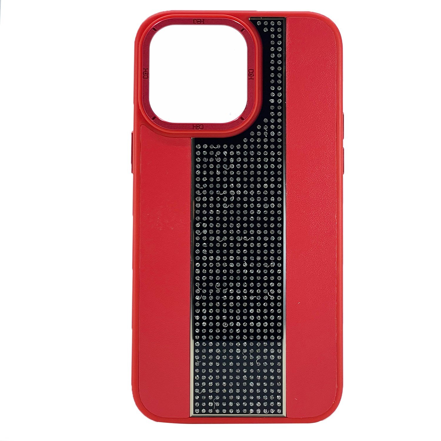 Nettech Apple iPhone 13 Pro Max Uyumlu Taşlı Deri Seri Arka Koruma Kılıf NT-101475