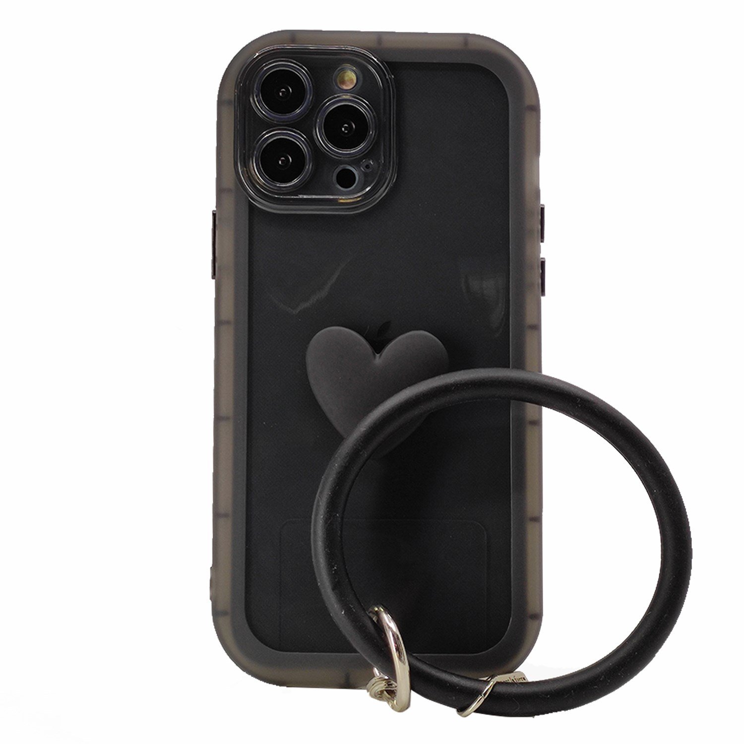 Nettech Apple iPhone 13 Pro Max Uyumlu Halka Bilekli Şeffaf Seri Arka Koruma Kılıf NT-97231