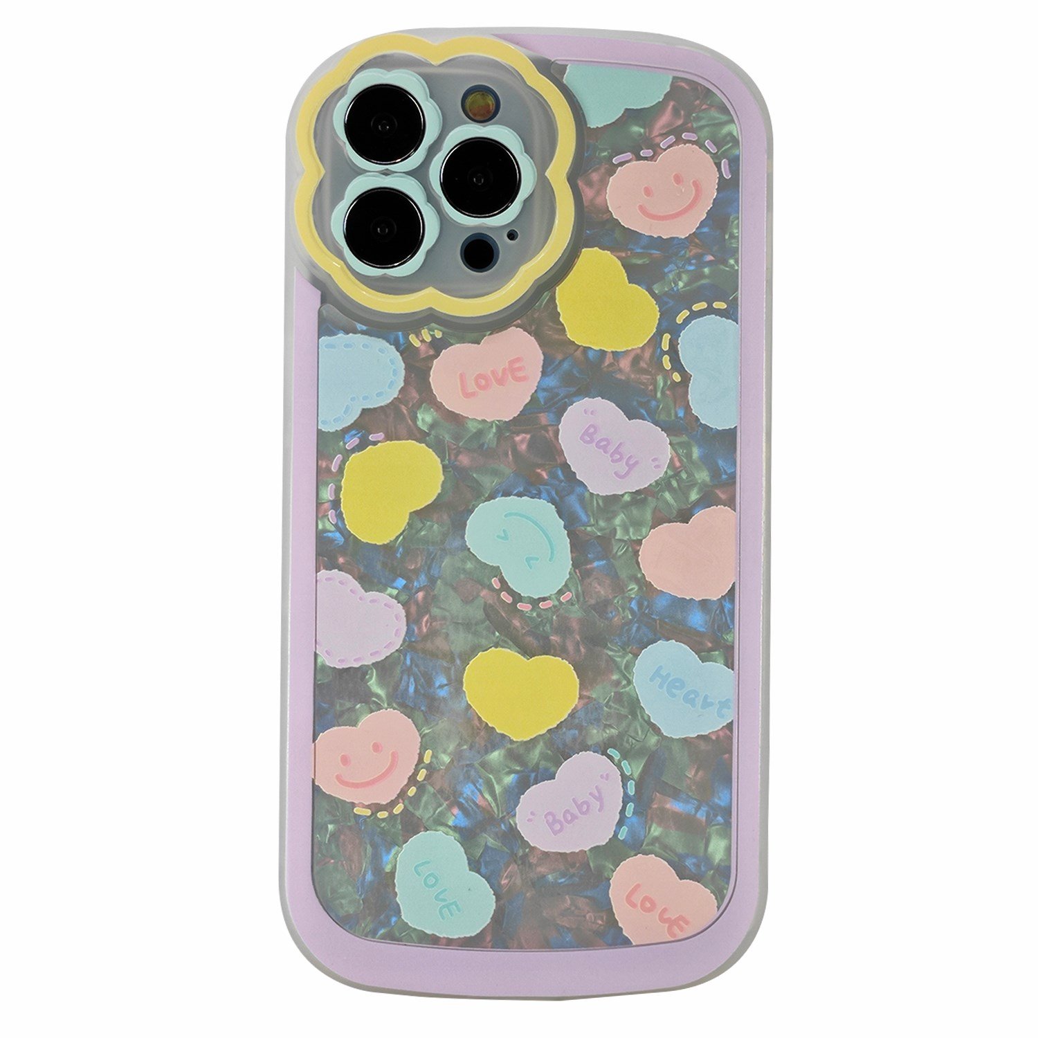Nettech Apple iPhone 13 Pro Max Uyumlu Desenli Mozaik Seri Arka Koruma Kılıf NT-97080