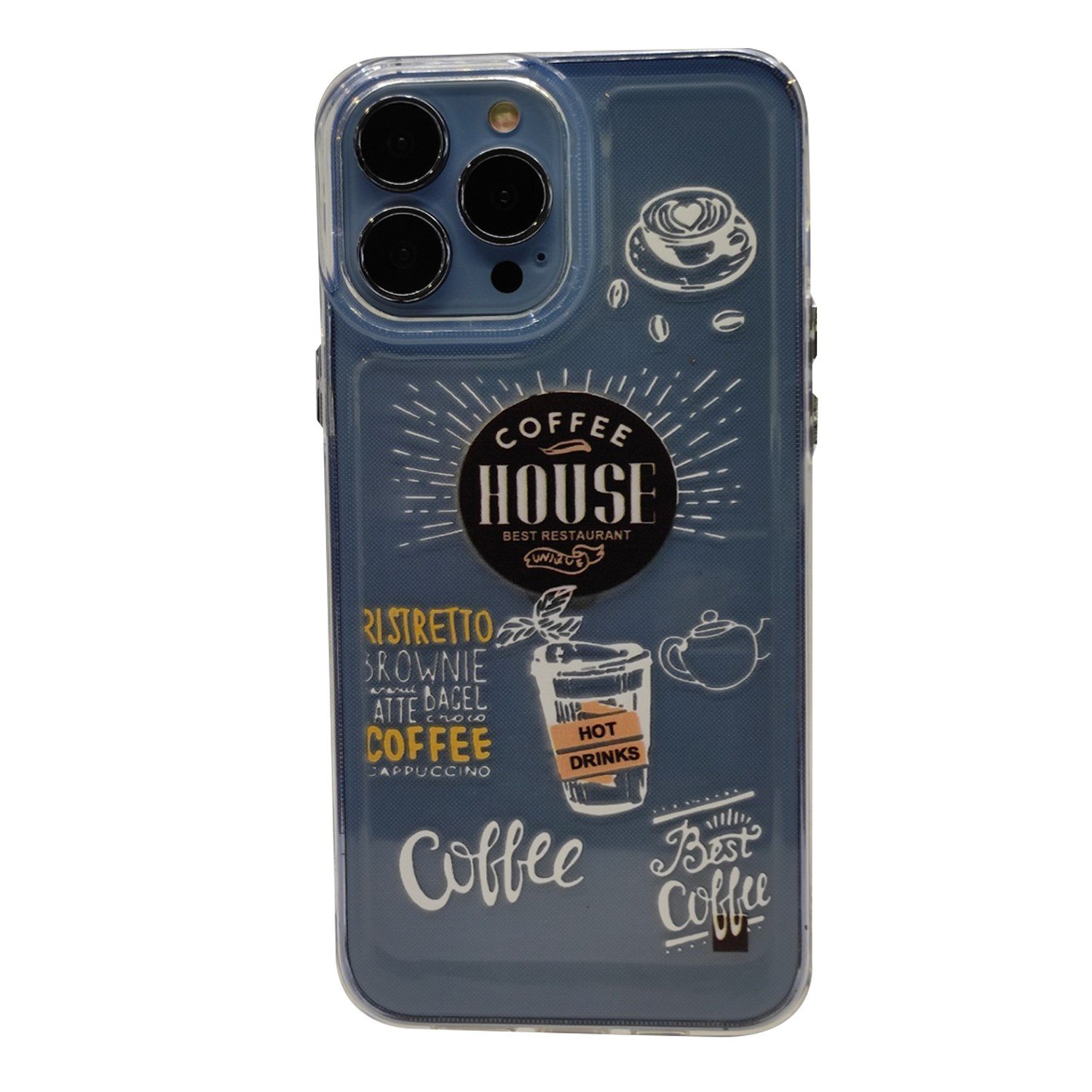 Nettech Apple iPhone 13 Pro Max Uyumlu Dizayn Soft Arka Koruma Kılıf NT-95235