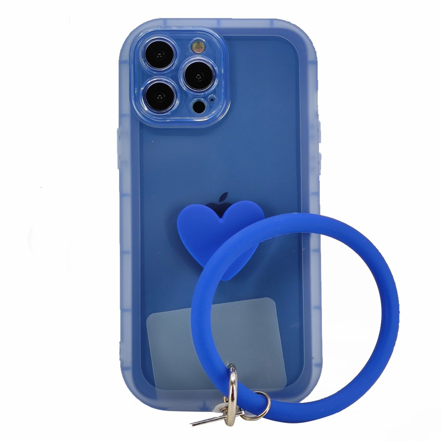 Nettech Apple iPhone 13 Pro Max Uyumlu Halka Bilekli Şeffaf Seri Arka Koruma Kılıf NT-97231