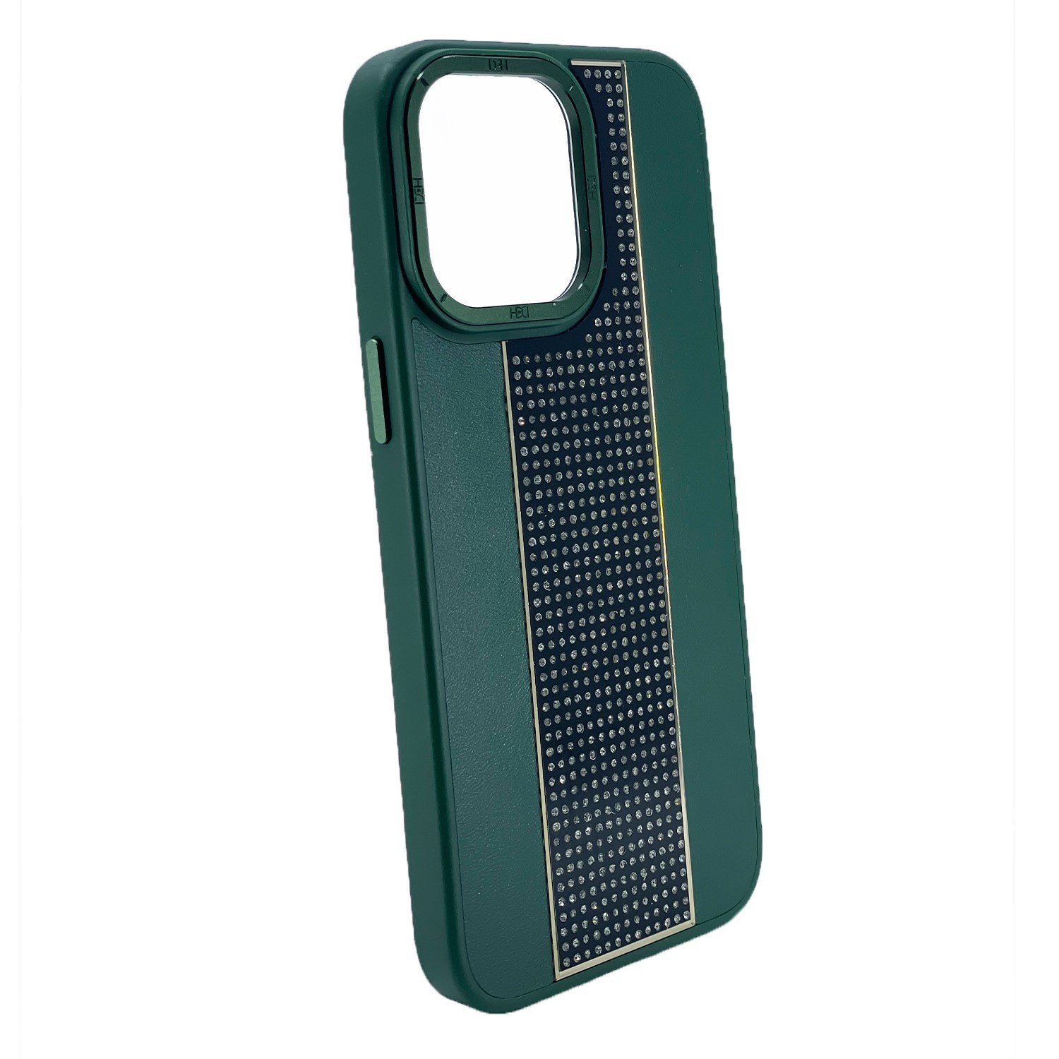 Nettech Apple iPhone 13 Pro Max Uyumlu Taşlı Deri Seri Arka Koruma Kılıf NT-101475