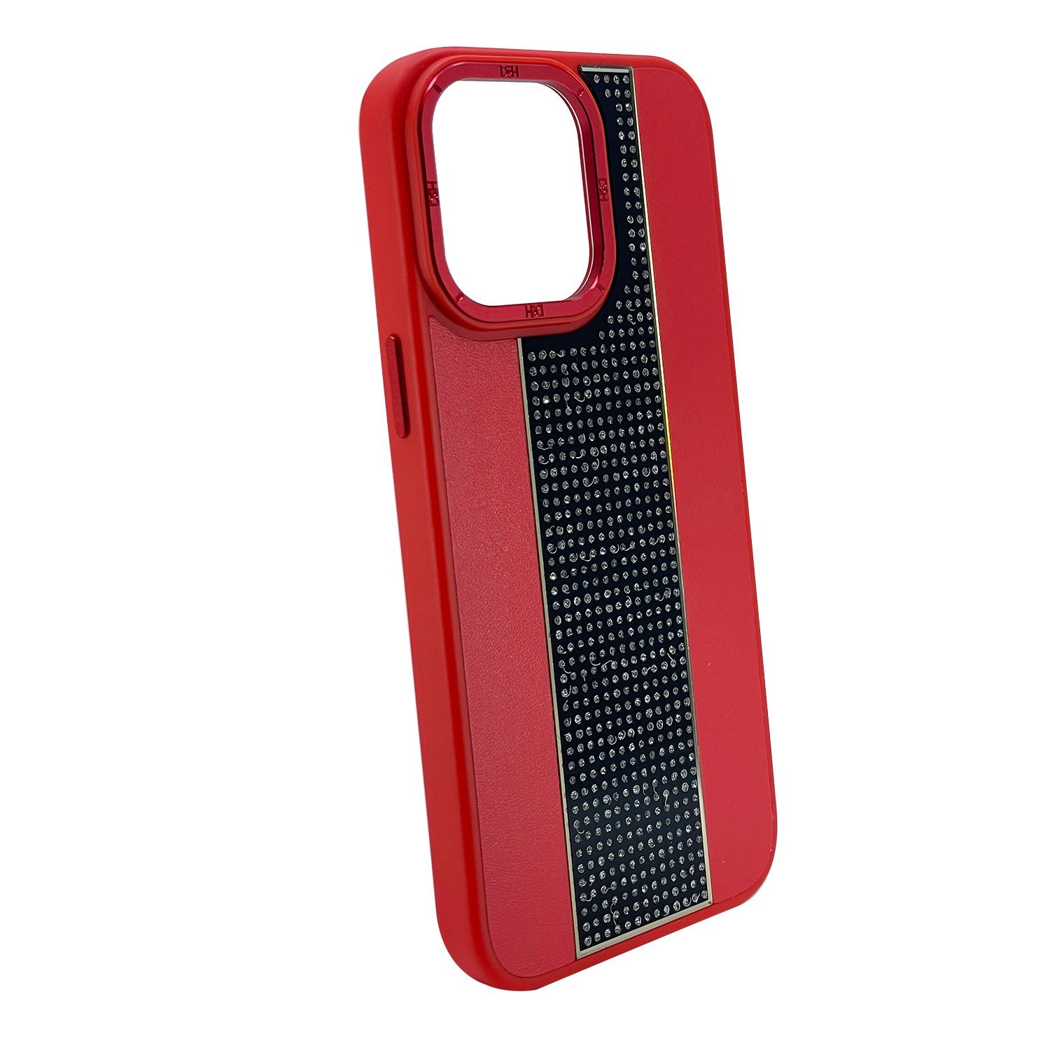 Nettech Apple iPhone 13 Pro Max Uyumlu Taşlı Deri Seri Arka Koruma Kılıf NT-101475