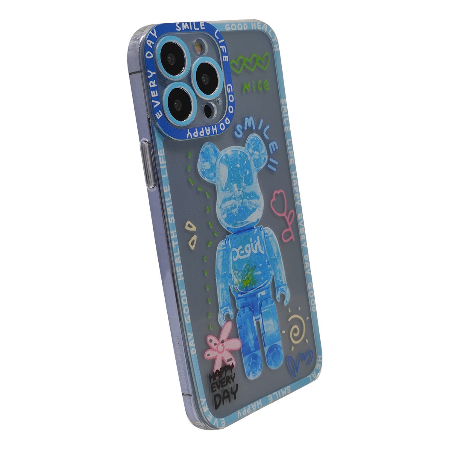 Nettech Apple iPhone 13 Pro Max Uyumlu Kristal Carachter Seri Arka Koruma Kılıf NT-94960
