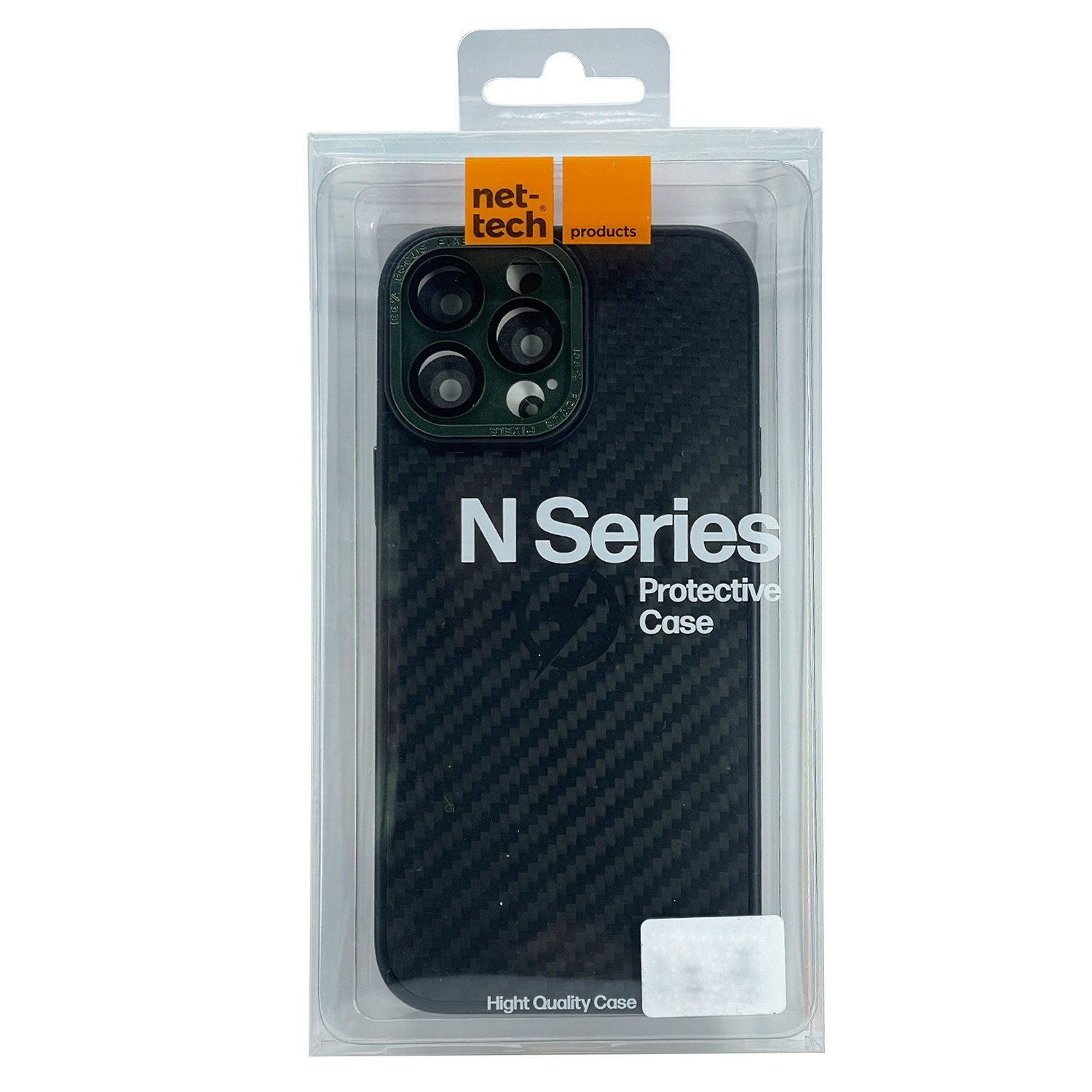 Nettech Apple iPhone 13 Pro Max Uyumlu Grand Karbon Seri Arka Koruma Kılıf NT-100495