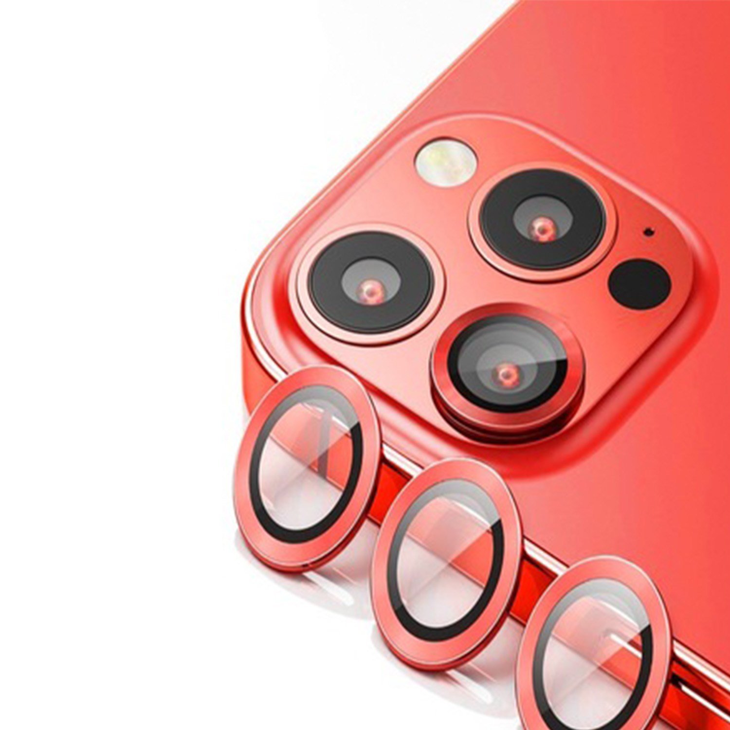 Nettech Apple iPhone 13 Pro Uyumlu Alüminyum Seri Kamera Cam Koruyucu NT-103526