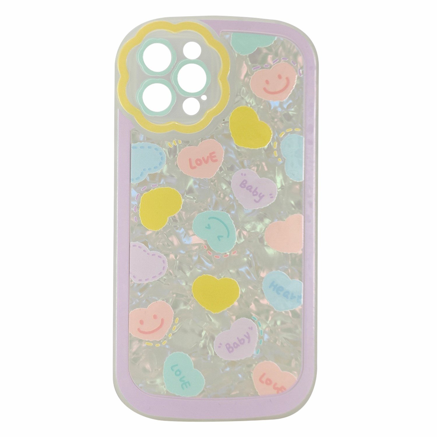 Nettech Apple iPhone 13 Pro Uyumlu Desenli Mozaik Seri Arka Koruma Kılıf NT-97079