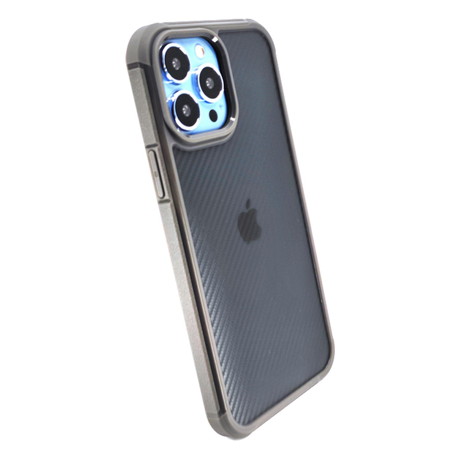 Nettech Apple iPhone 13 Pro Uyumlu Karbon inoks Seri Arka Koruma Kılıf NT-95791