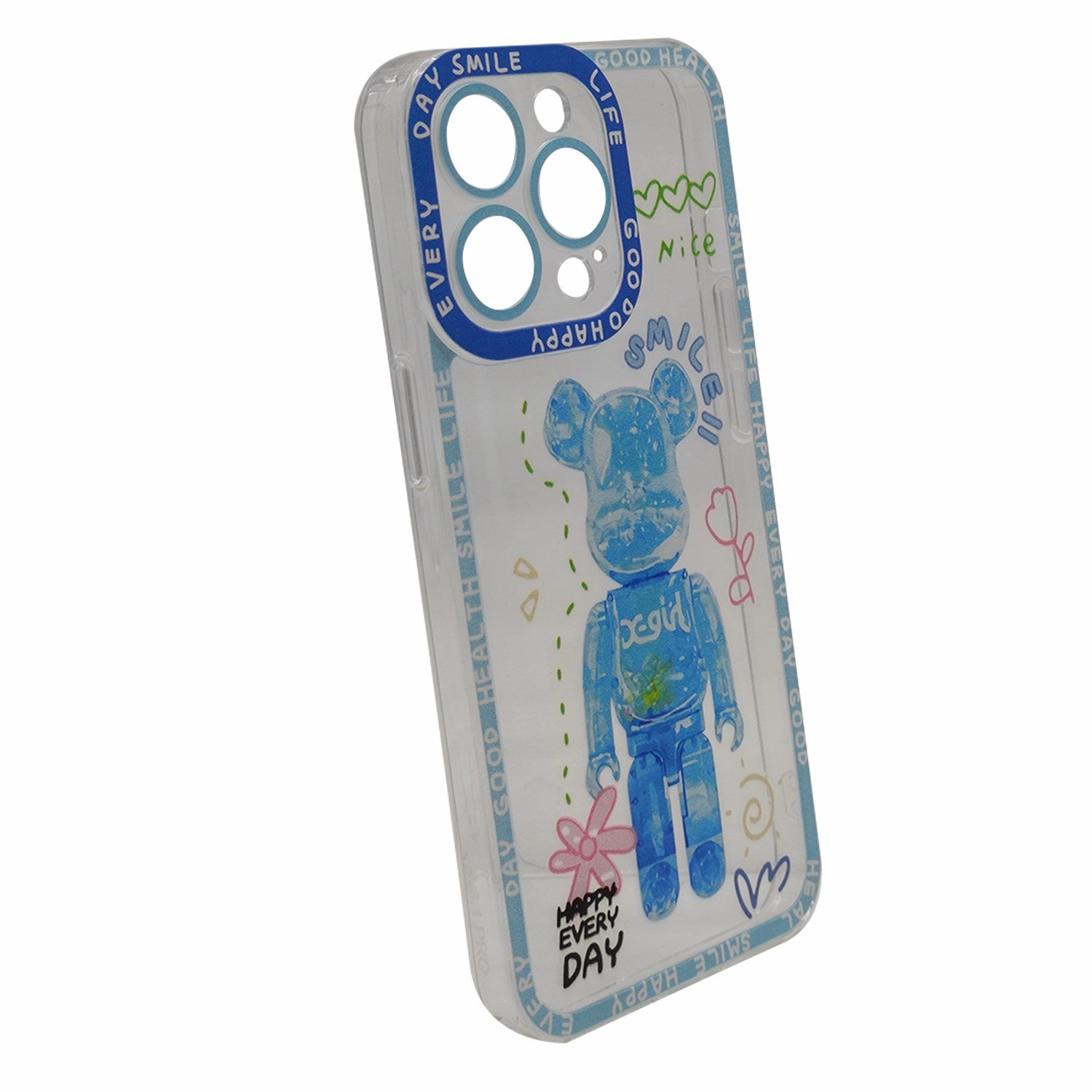 Nettech Apple iPhone 13 Pro Uyumlu Kristal Carachter Seri Arka Koruma Kılıf NT-94956