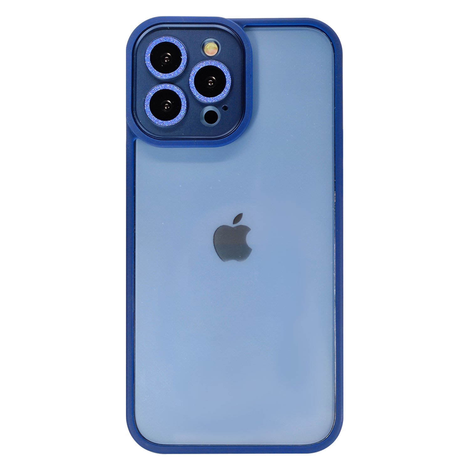 Nettech Apple iPhone 13 Pro Uyumlu Taşlı Metal Çerçeve Lens Koruyuculu Arka Koruma Kılıf NT-95609