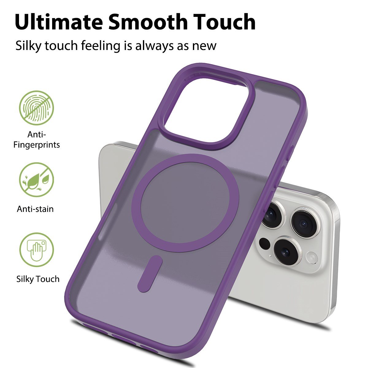 Nettech Apple iPhone 13 Uyumlu Mat Renkli MagSafe Arka Koruma Kılıf NT-96330