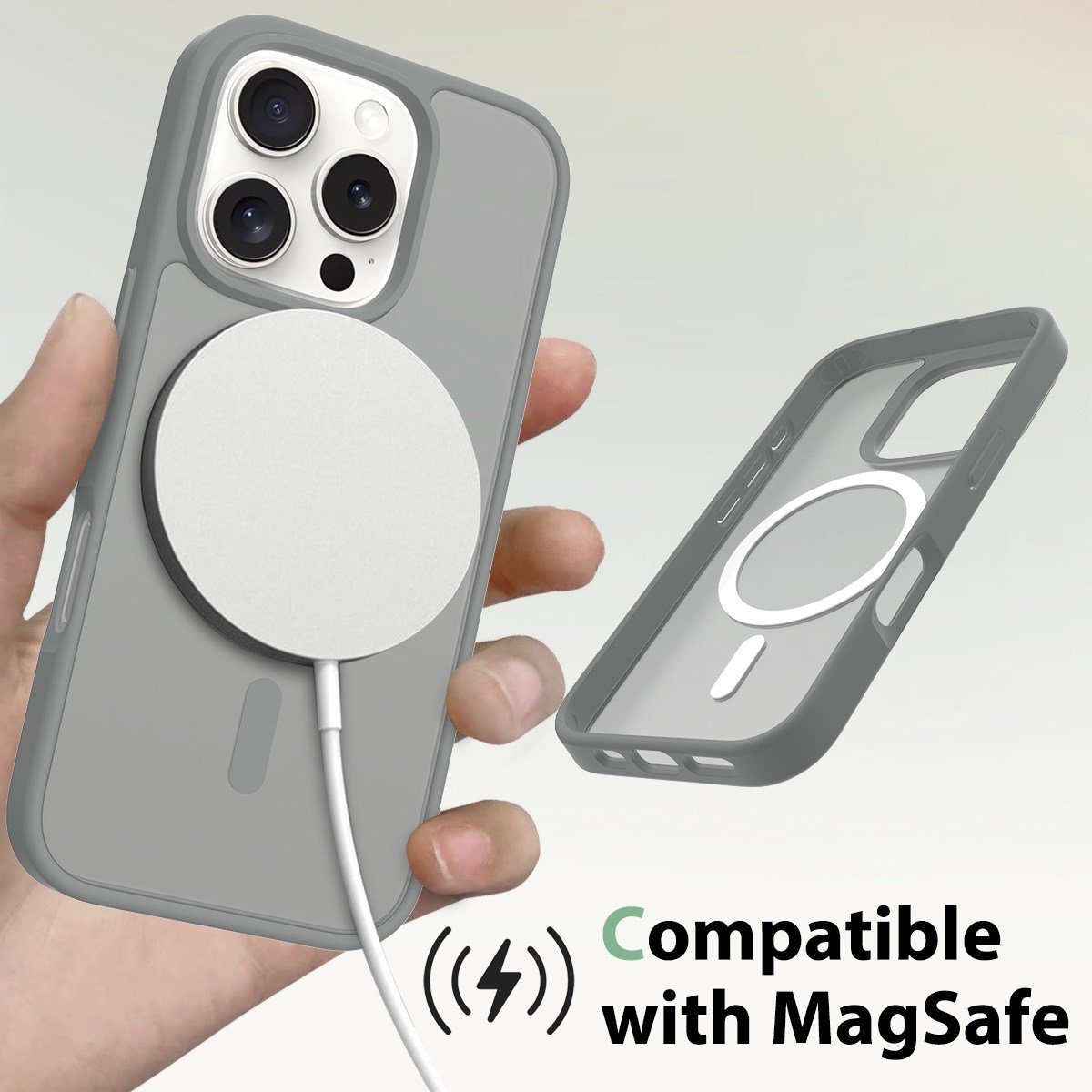 Nettech Apple iPhone 13 Uyumlu Mat Renkli MagSafe Arka Koruma Kılıf NT-96330