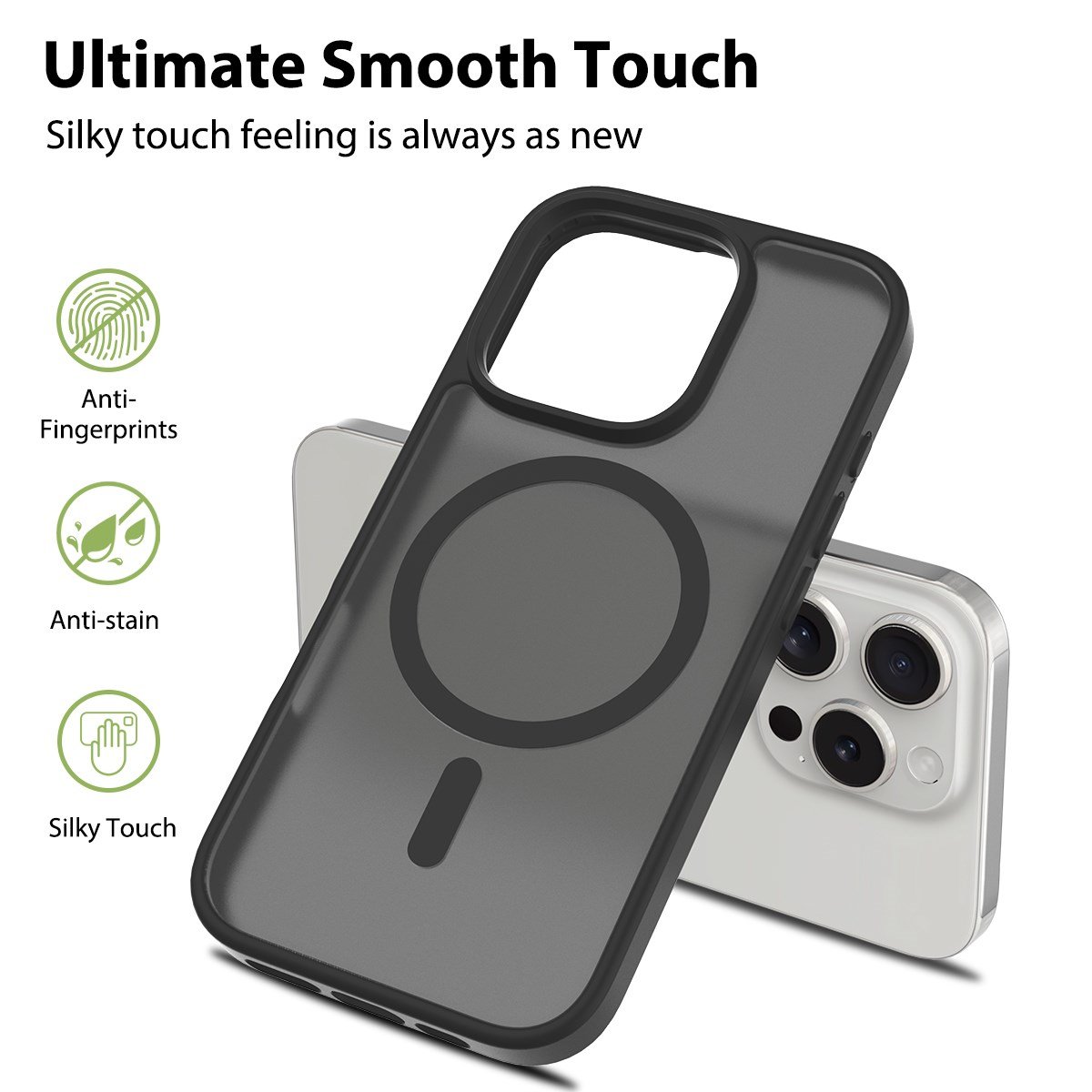 Nettech Apple iPhone 13 Uyumlu Mat Renkli MagSafe Arka Koruma Kılıf NT-96330