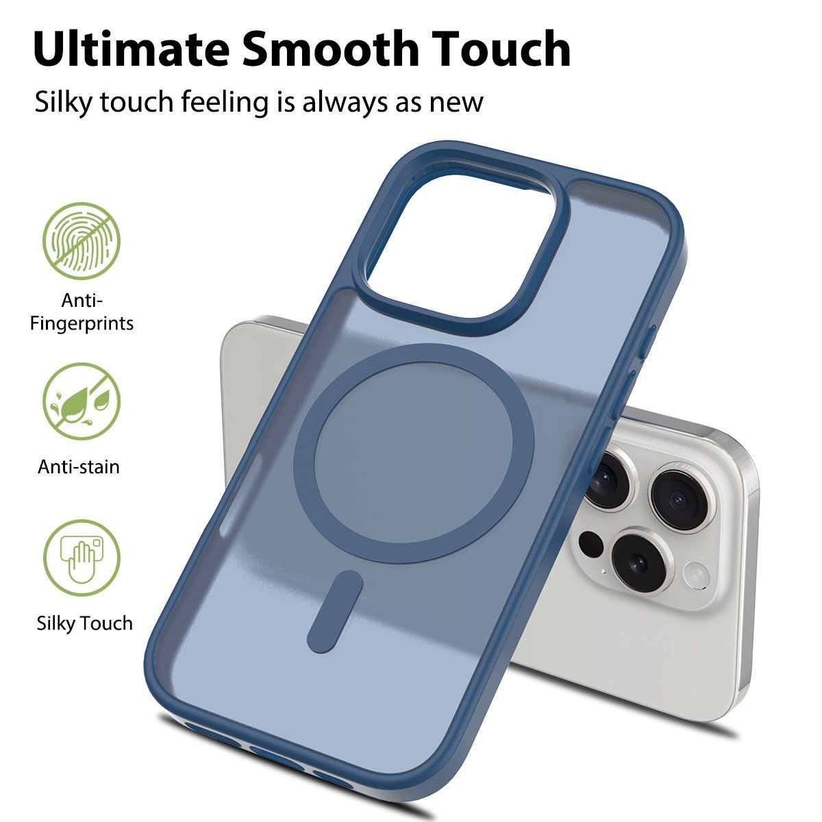 Nettech Apple iPhone 13 Uyumlu Mat Renkli MagSafe Arka Koruma Kılıf NT-96330