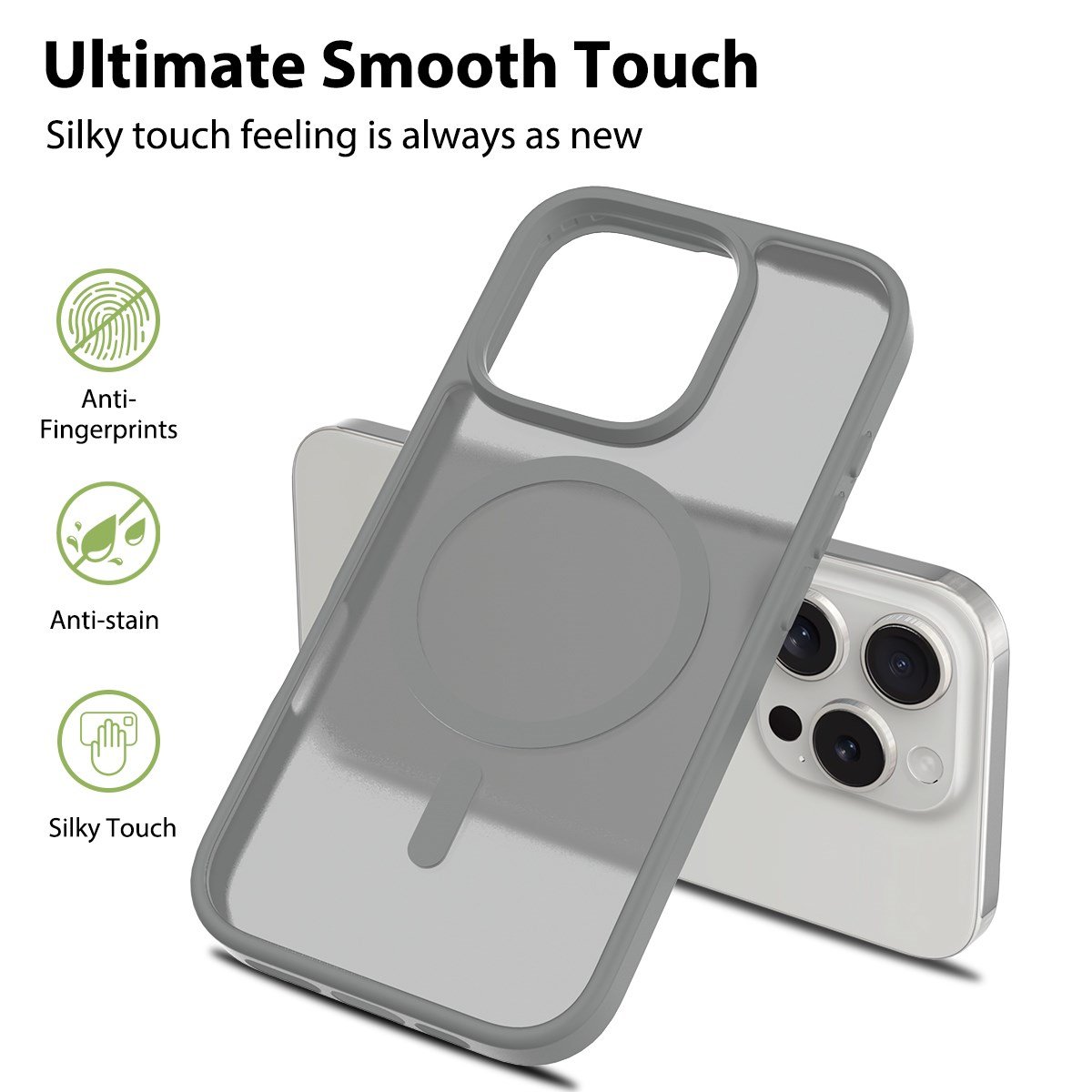 Nettech Apple iPhone 13 Uyumlu Mat Renkli MagSafe Arka Koruma Kılıf NT-96330