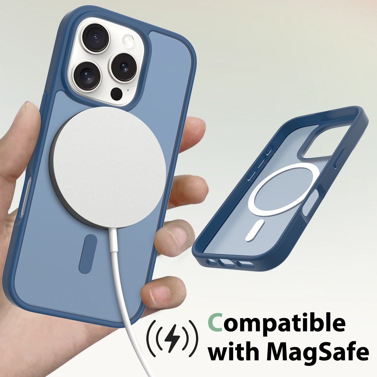 Nettech Apple iPhone 13 Uyumlu Mat Renkli MagSafe Arka Koruma Kılıf NT-96330