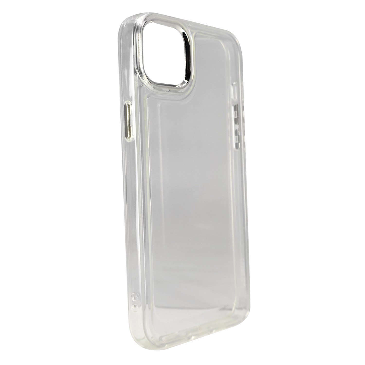 Nettech Apple iPhone 14 Plus Uyumlu Şeffaf Metal Kamera Çerçeveli Arka Koruma Kılıf NT-96948