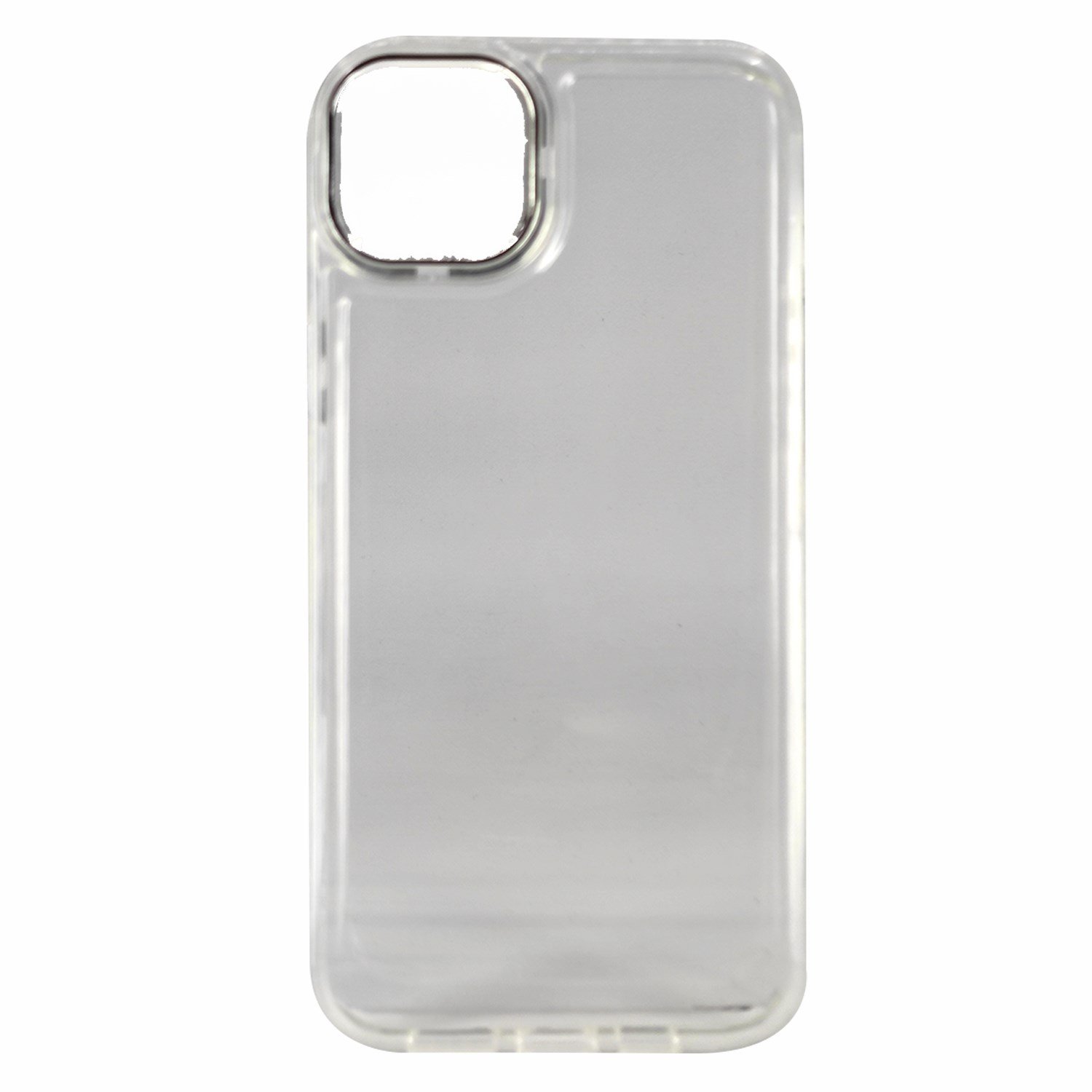 Nettech Apple iPhone 14 Plus Uyumlu Şeffaf Metal Kamera Çerçeveli Arka Koruma Kılıf NT-96948