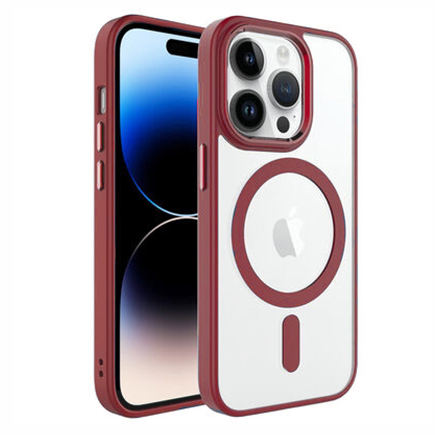 Nettech Apple iPhone 14 Pro Max Uyumlu Soft Akrilik Magsafe Seri Arka Koruma Kılıf NT-98133
