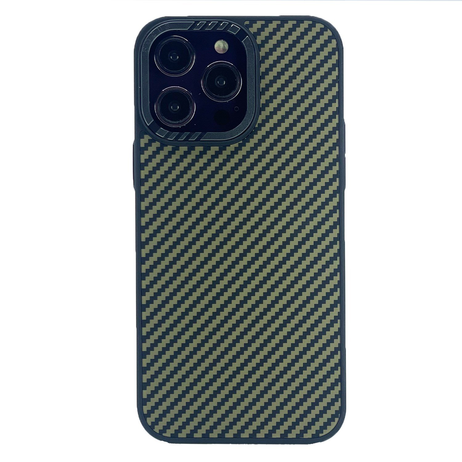 Nettech Apple iPhone 14 Pro Max Uyumlu Metal Kamera Çerçeveli Magsafe Karbon Fiber Arka Koruma Kılıf NT-101995