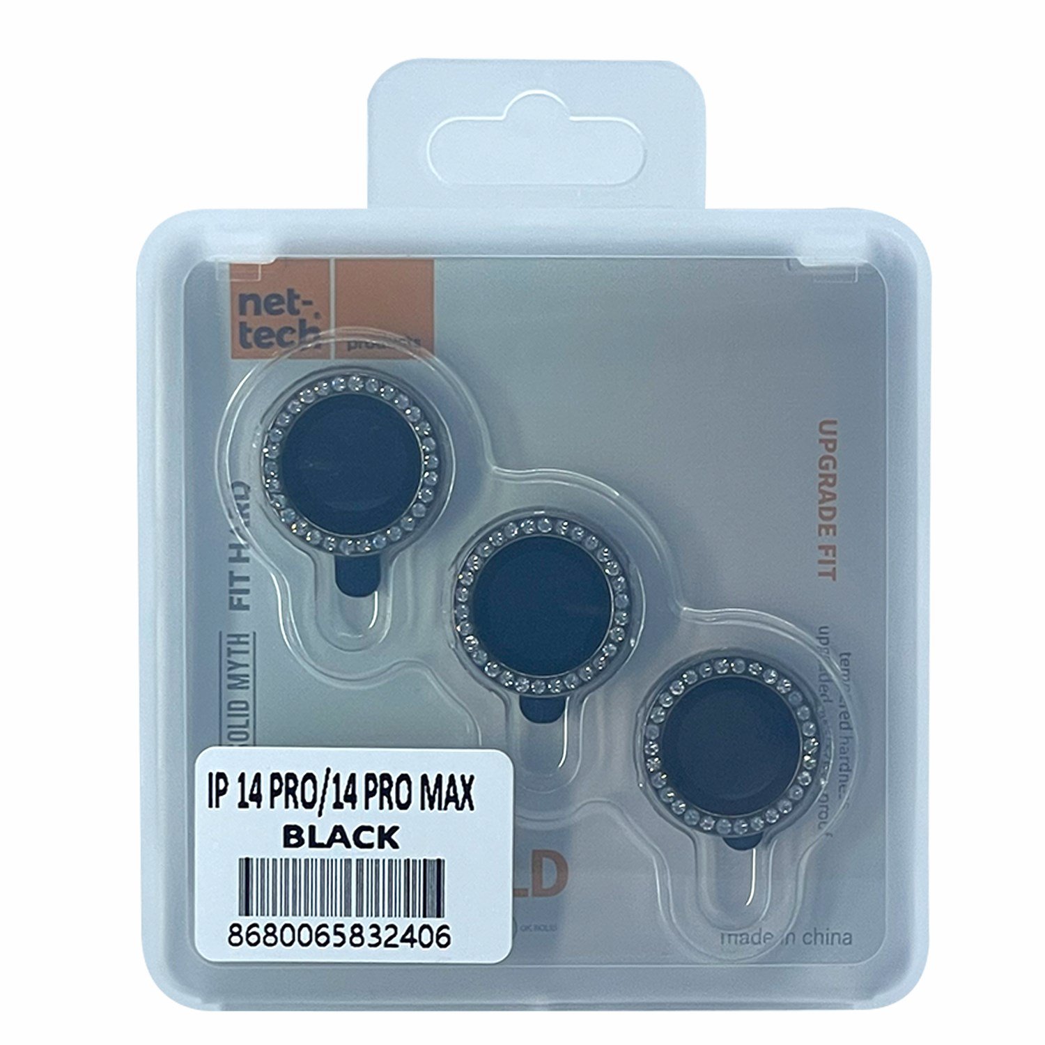 Nettech Apple iPhone 14 Pro Max Uyumlu Diamond Taşlı Model Kamera Cam Koruyucu NT-97513