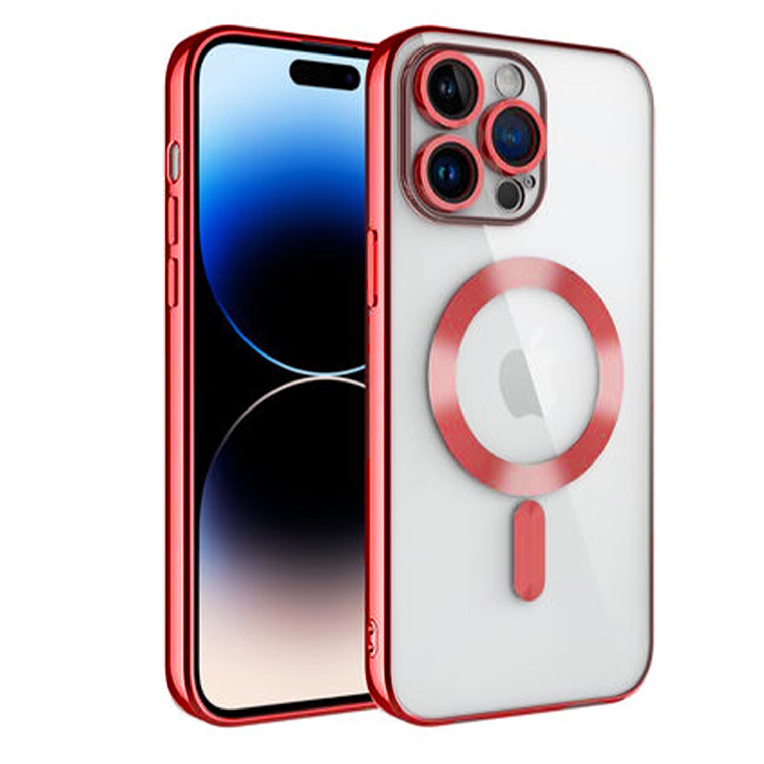 Nettech Apple iPhone 14 Pro Max Uyumlu Renkli Corner Magsafe Seri Arka Koruma Kılıf NT-99150