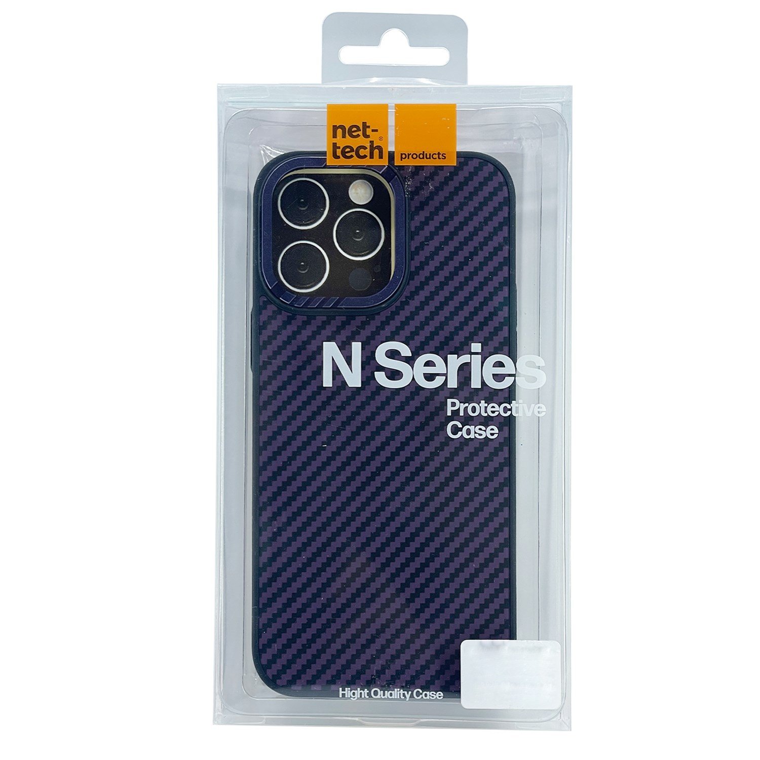 Nettech Apple iPhone 14 Pro Max Uyumlu Metal Kamera Çerçeveli Magsafe Karbon Fiber Arka Koruma Kılıf NT-101995