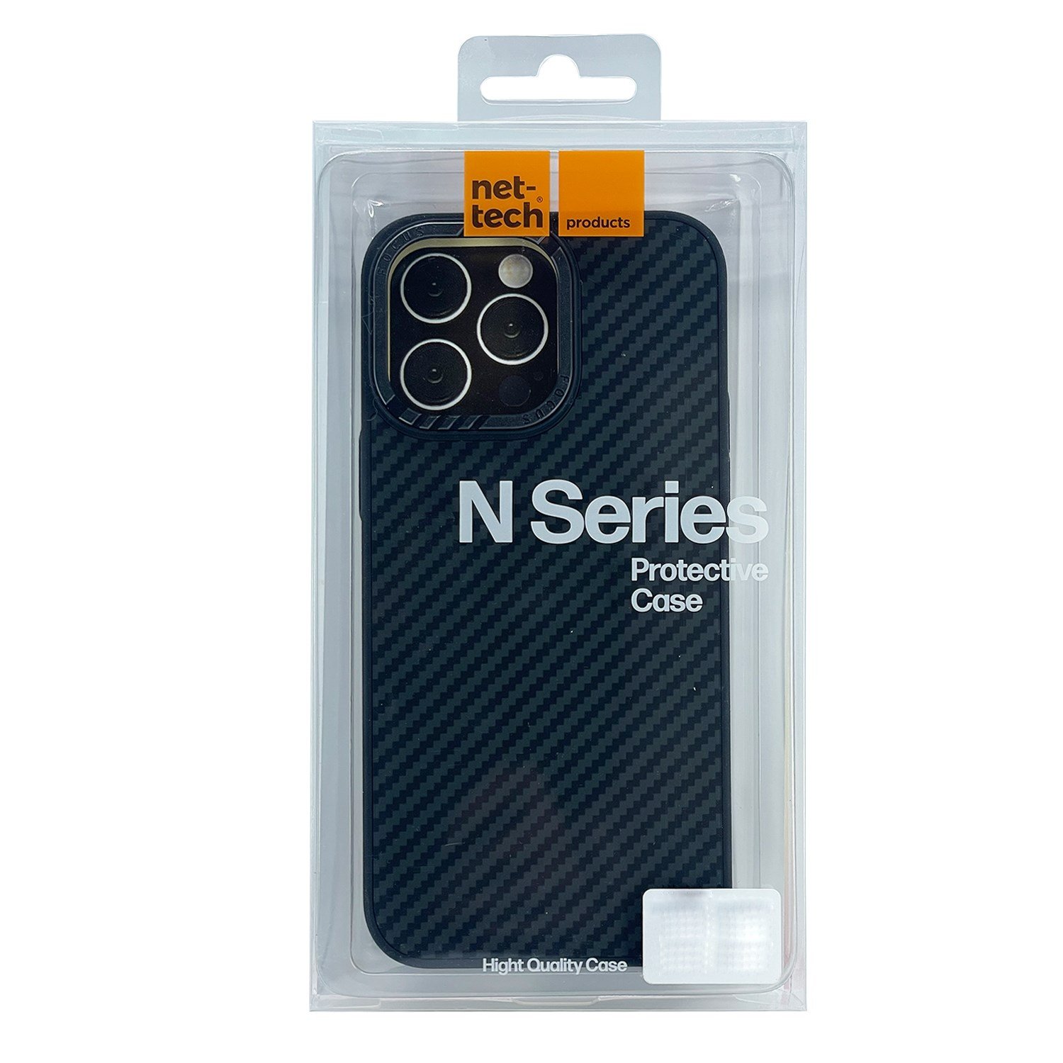Nettech Apple iPhone 14 Pro Max Uyumlu Metal Kamera Çerçeveli Magsafe Karbon Fiber Arka Koruma Kılıf NT-101995