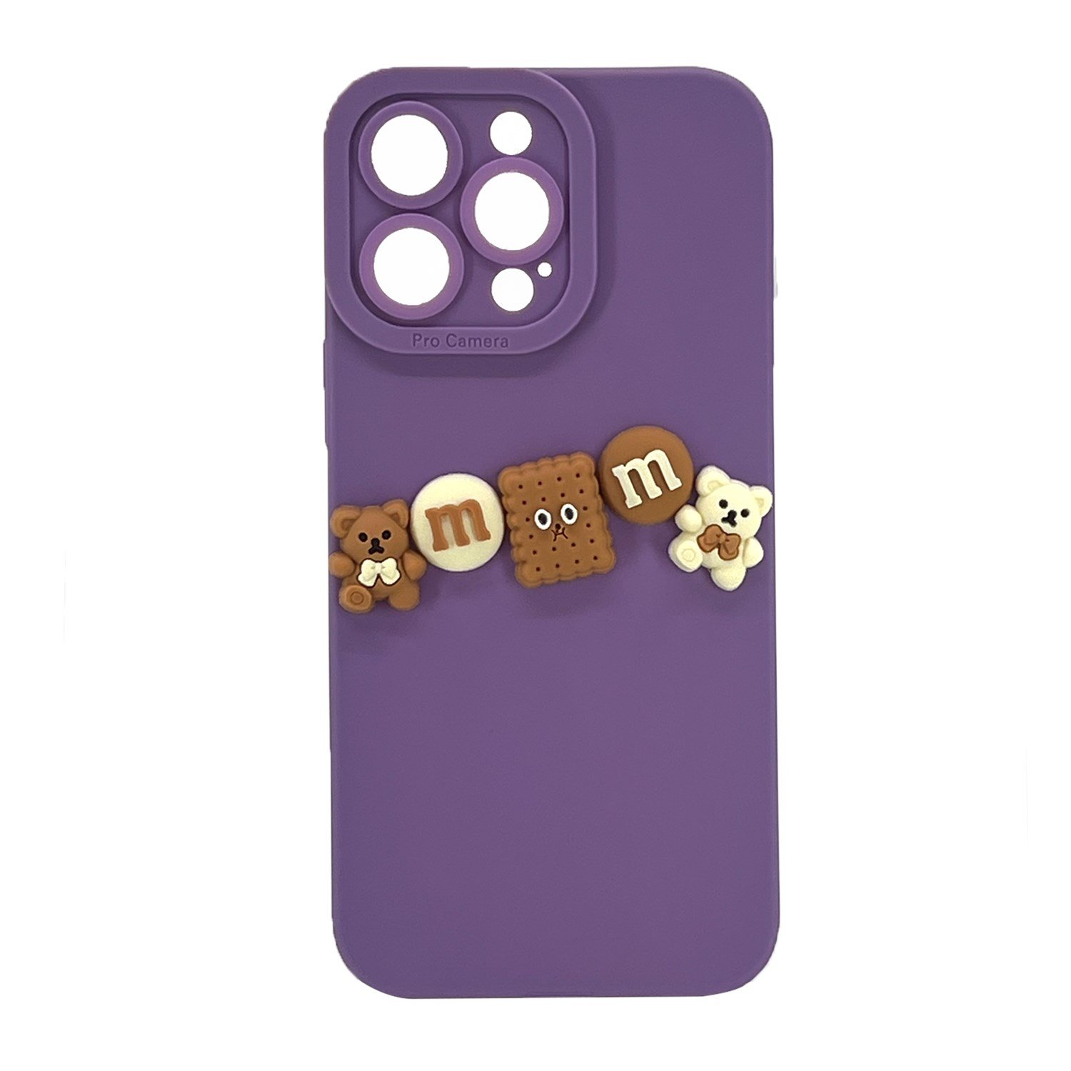 Nettech Apple iPhone 14 Pro Max Uyumlu Lüx Bear Arka Koruma Kılıf NT-105801