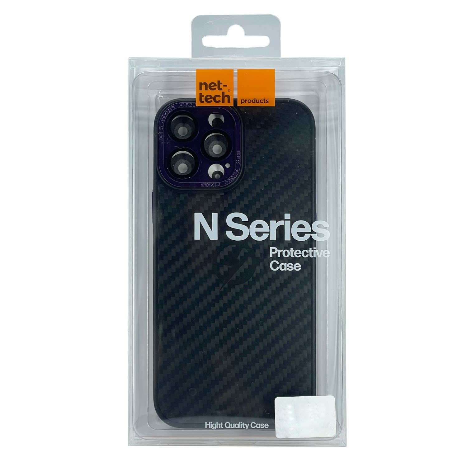 Nettech Apple iPhone 14 Pro Uyumlu Grand Karbon Seri Arka Koruma Kılıf NT-100468