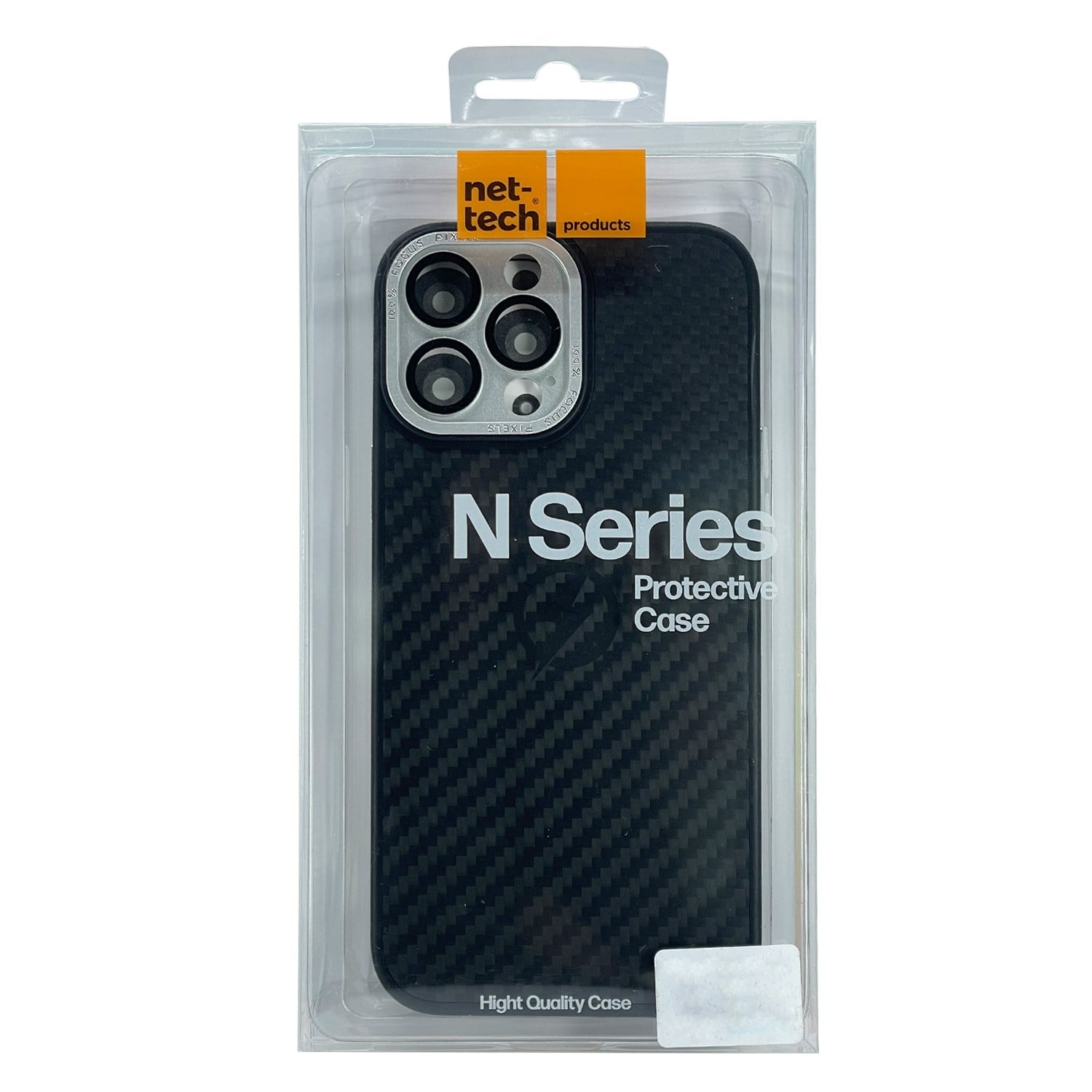 Nettech Apple iPhone 14 Pro Uyumlu Grand Karbon Seri Arka Koruma Kılıf NT-100468