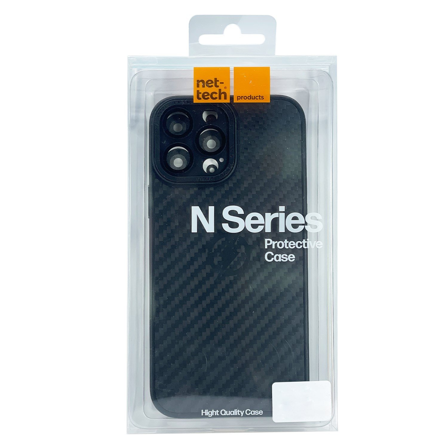 Nettech Apple iPhone 14 Pro Uyumlu Grand Karbon Seri Arka Koruma Kılıf NT-100468