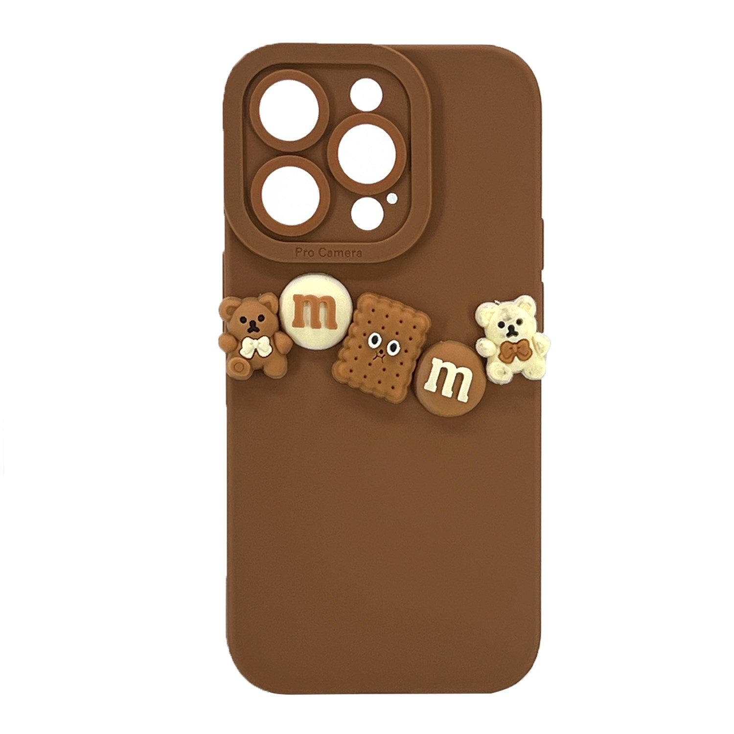 Nettech Apple iPhone 14 Pro Uyumlu Lüx Bear Arka Koruma Kılıf NT-105799
