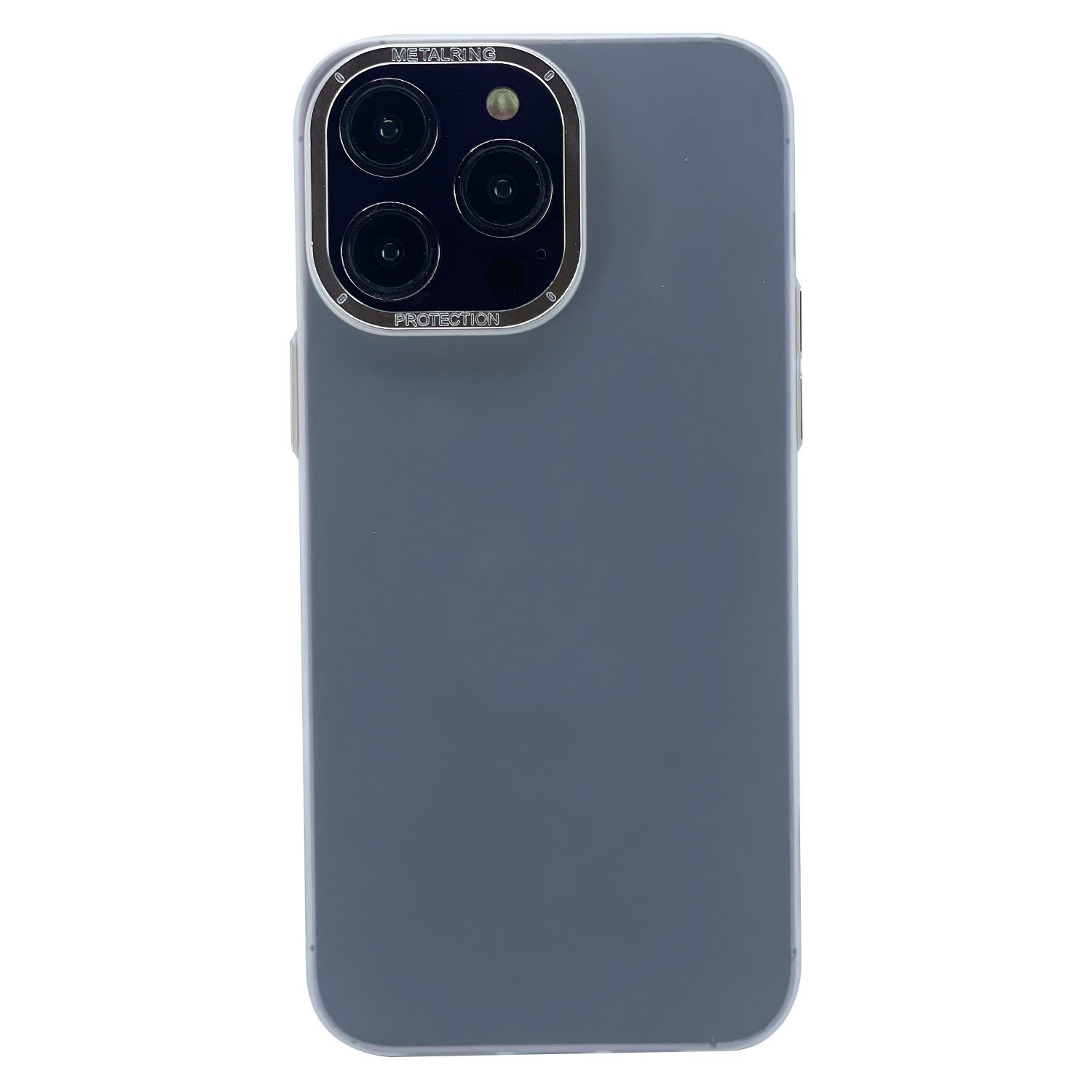 Nettech Apple iPhone 14 Pro Uyumlu Metal Çerçeveli Stil Seri Arka Koruma Kılıf NT-101657