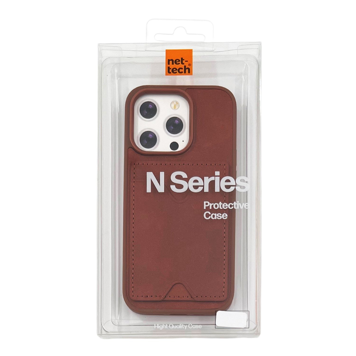 Nettech Apple iPhone 14 Pro Uyumlu NT-N028 Deri Kartlık Arka Koruma Kılıf NT-107119