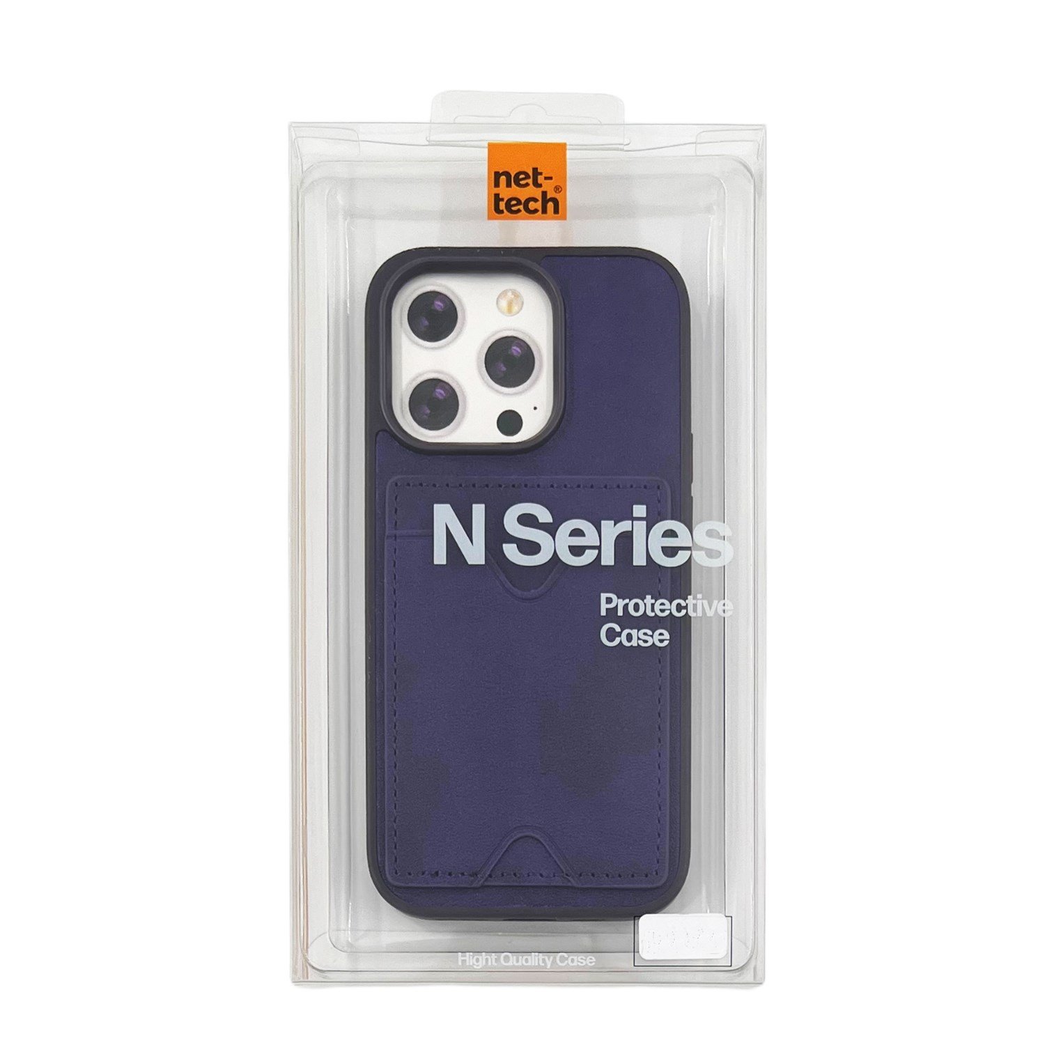 Nettech Apple iPhone 14 Pro Uyumlu NT-N028 Deri Kartlık Arka Koruma Kılıf NT-107119