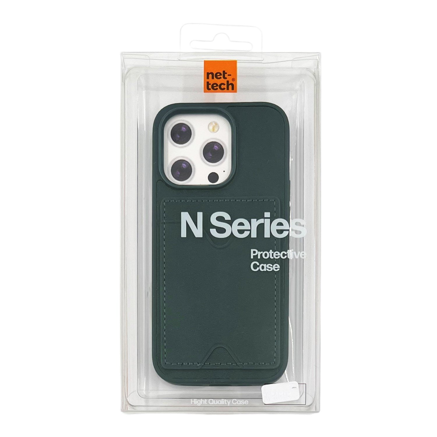 Nettech Apple iPhone 14 Pro Uyumlu NT-N028 Deri Kartlık Arka Koruma Kılıf NT-107119