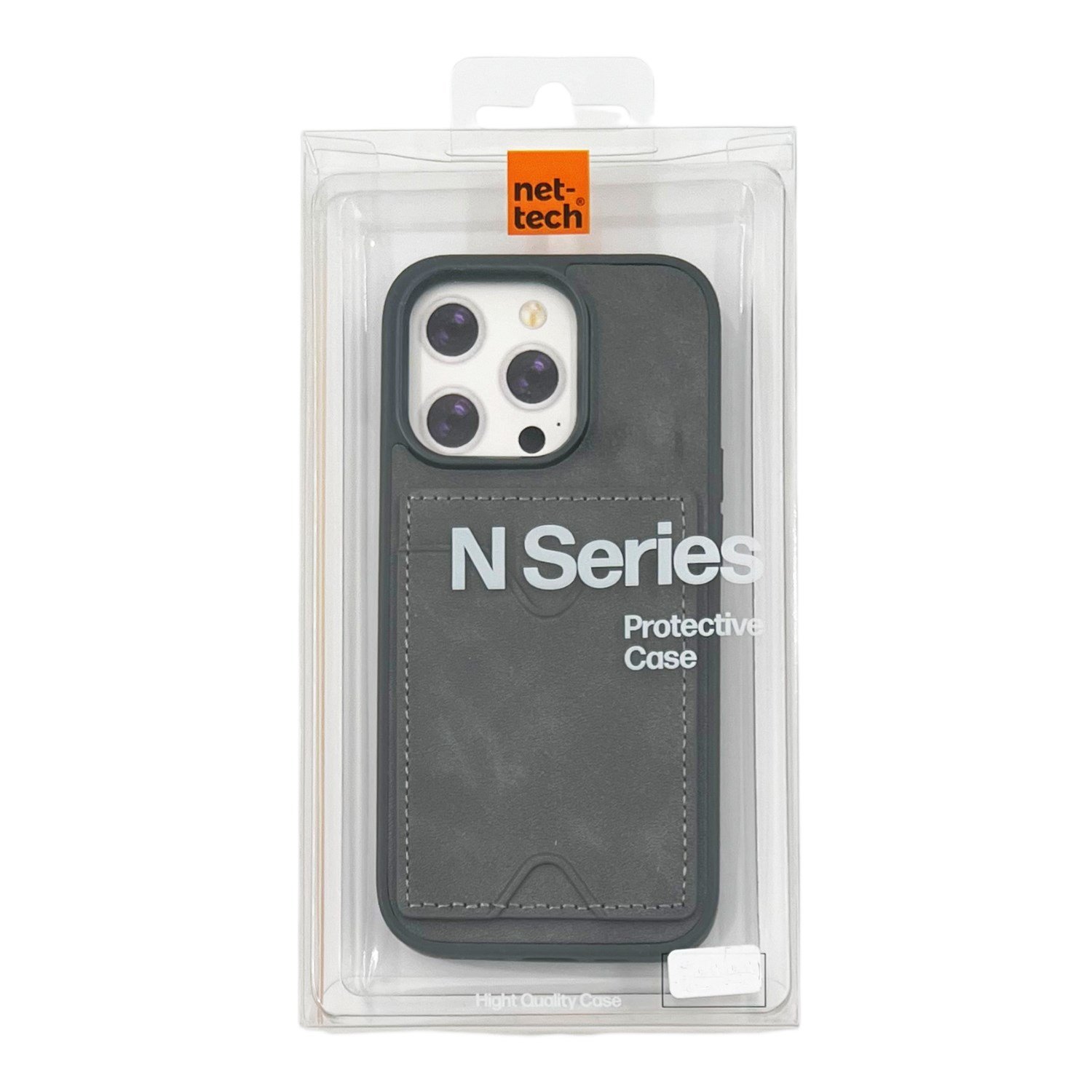 Nettech Apple iPhone 14 Pro Uyumlu NT-N028 Deri Kartlık Arka Koruma Kılıf NT-107119