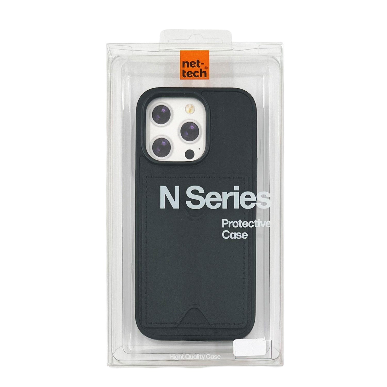 Nettech Apple iPhone 14 Pro Uyumlu NT-N028 Deri Kartlık Arka Koruma Kılıf NT-107119