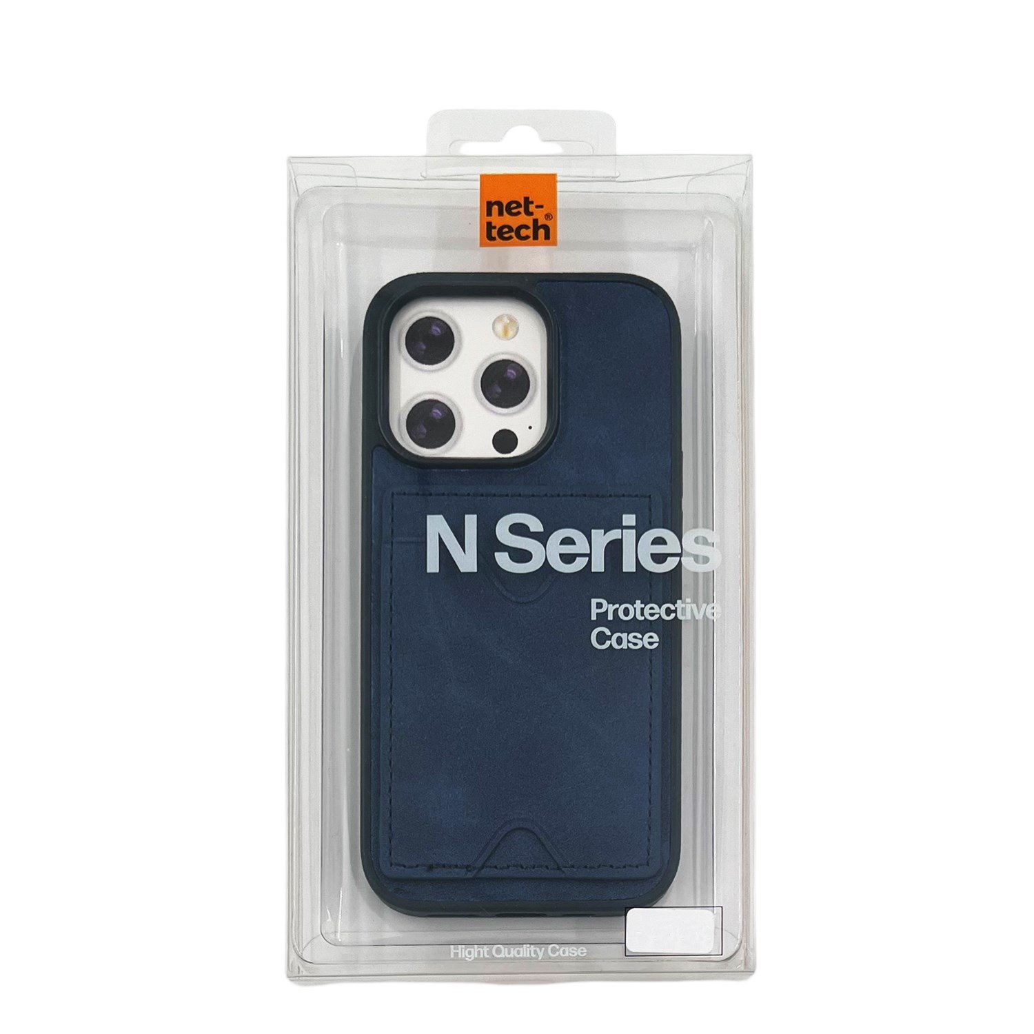 Nettech Apple iPhone 14 Pro Uyumlu NT-N028 Deri Kartlık Arka Koruma Kılıf NT-107119