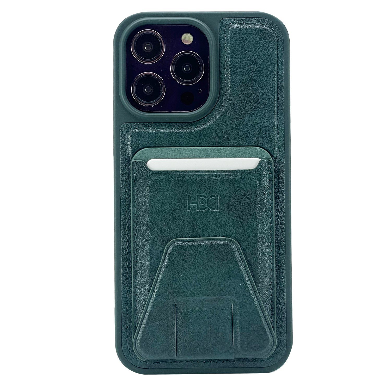 Nettech Apple iPhone 14 Pro Uyumlu Suni Deri Kartlık Arka Koruma Kılıf NT-101541