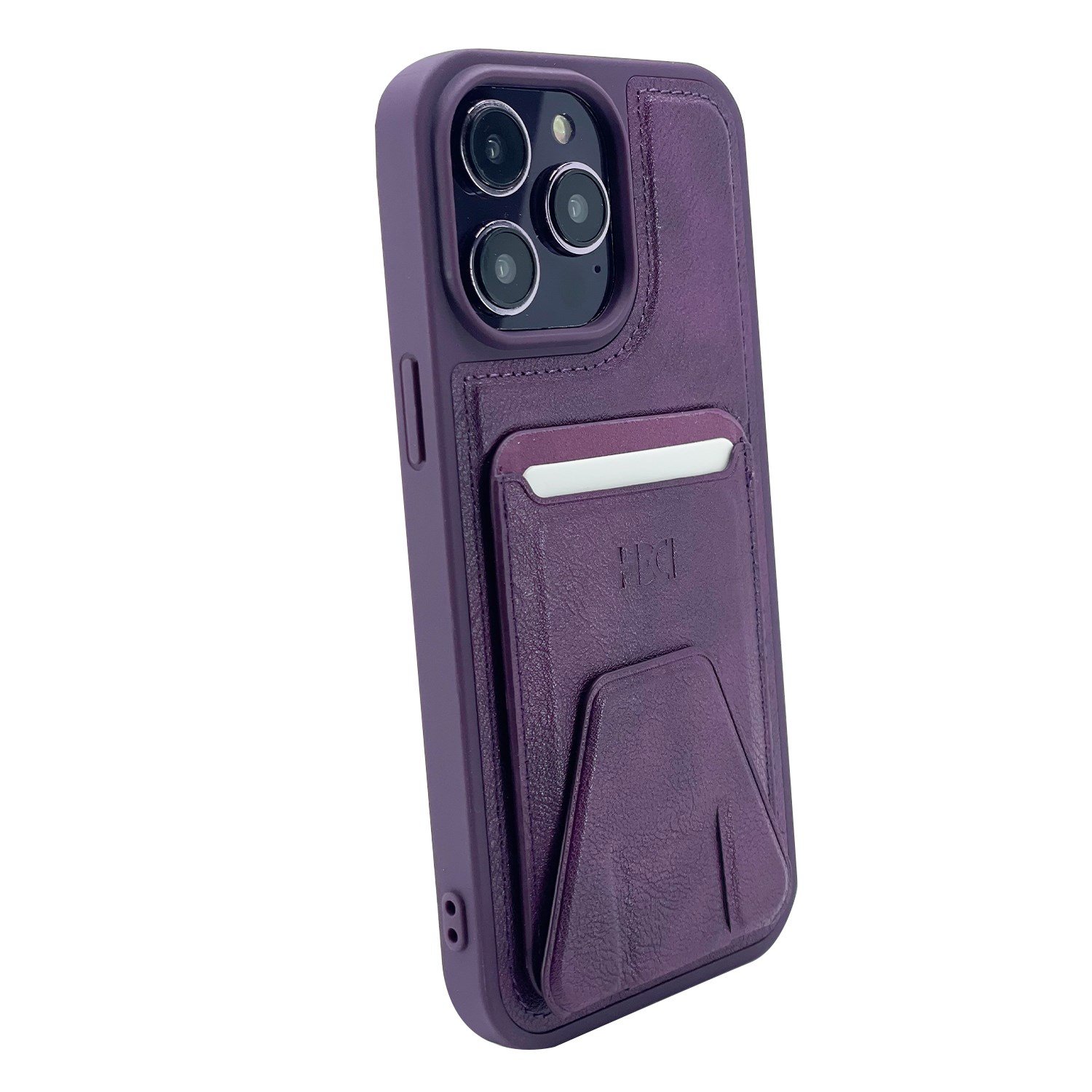 Nettech Apple iPhone 14 Pro Uyumlu Suni Deri Kartlık Arka Koruma Kılıf NT-101541