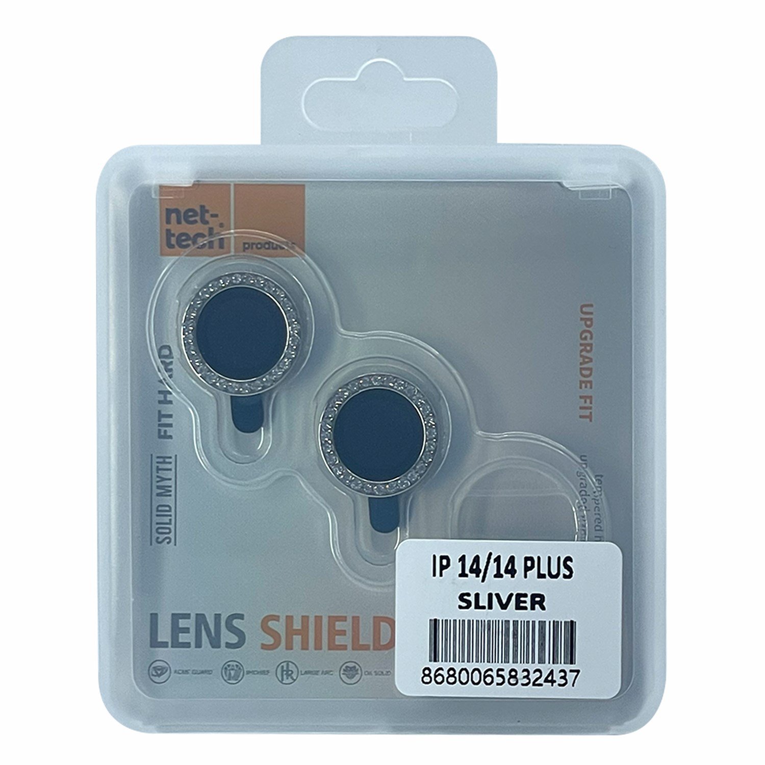 Nettech Apple iPhone 14 Uyumlu Diamond Taşlı Model Kamera Cam Koruyucu NT-97508
