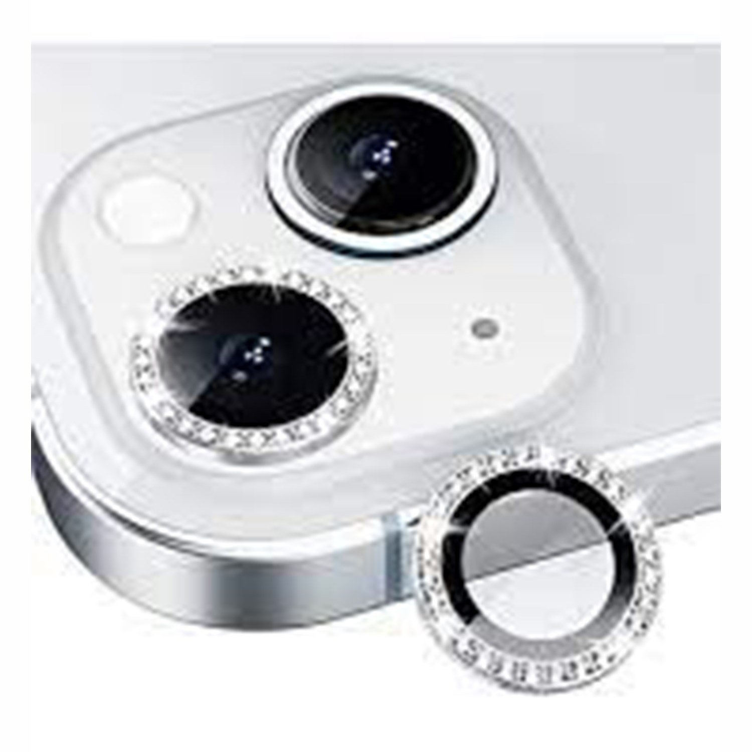 Nettech Apple iPhone 14 Uyumlu Diamond Taşlı Model Kamera Cam Koruyucu NT-97508