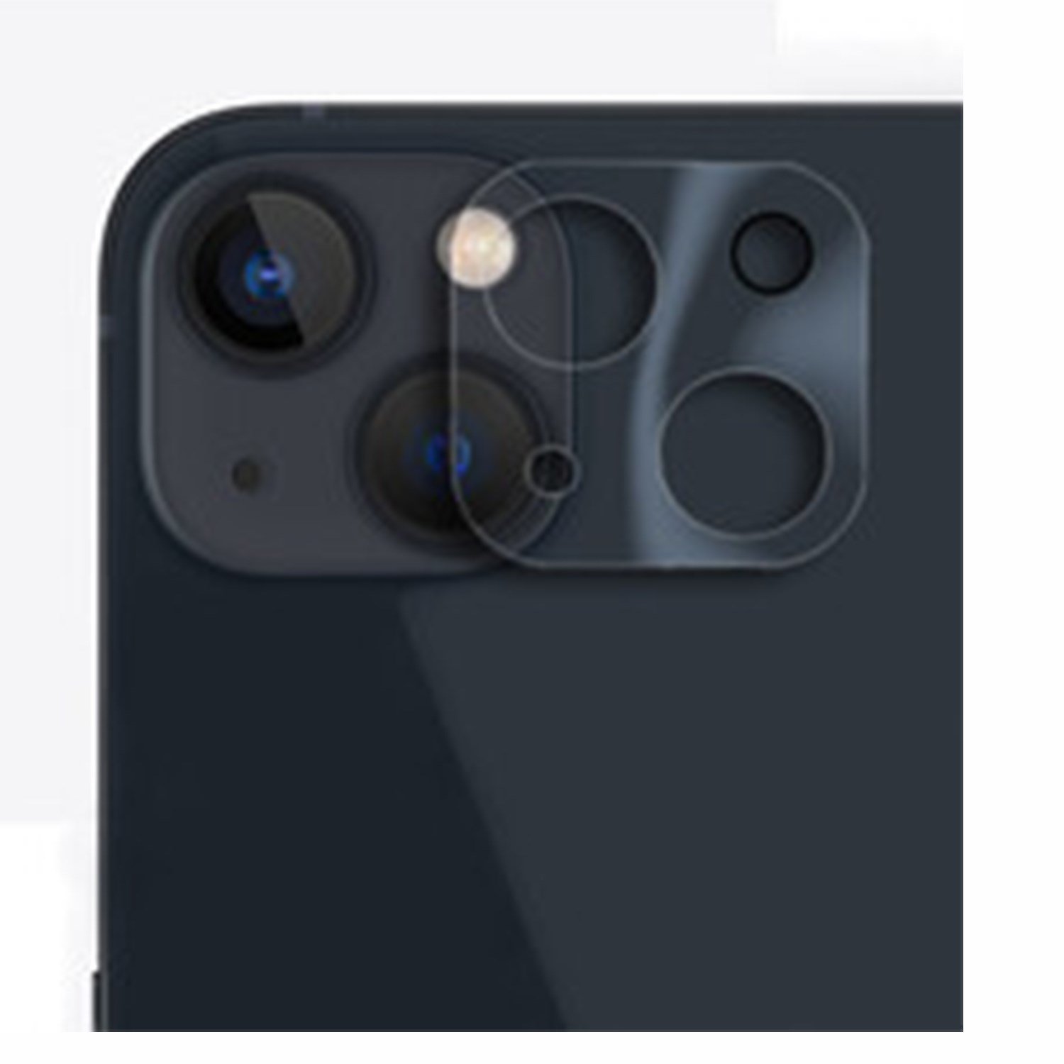 Nettech Apple iPhone 14 Uyumlu Şeffaf Çerçeveli Seri Kamera Cam Koruyucu NT-96982