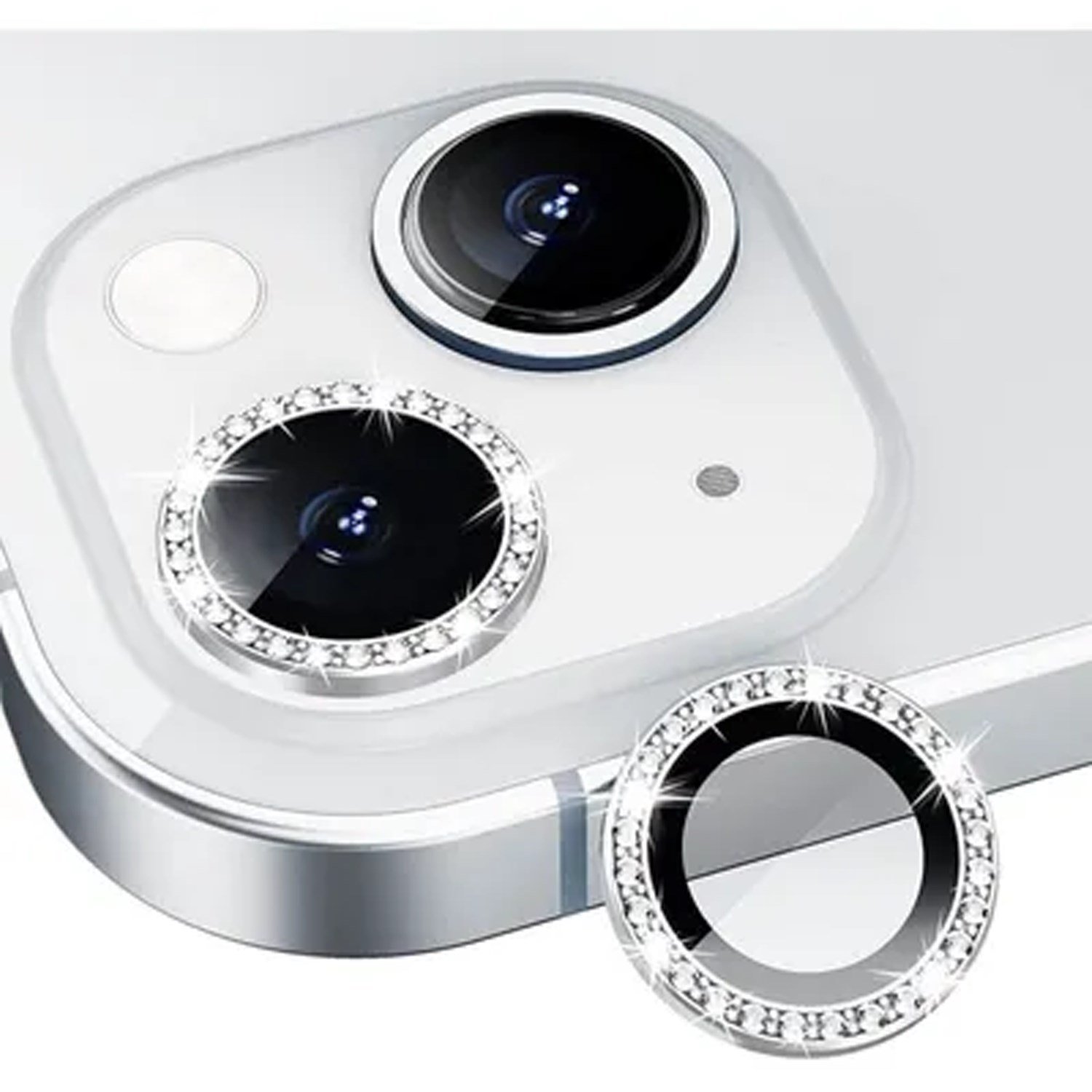 Nettech Apple iPhone 15 Plus Uyumlu Diamond Taşlı Model Kamera Cam Koruyucu NT-110771