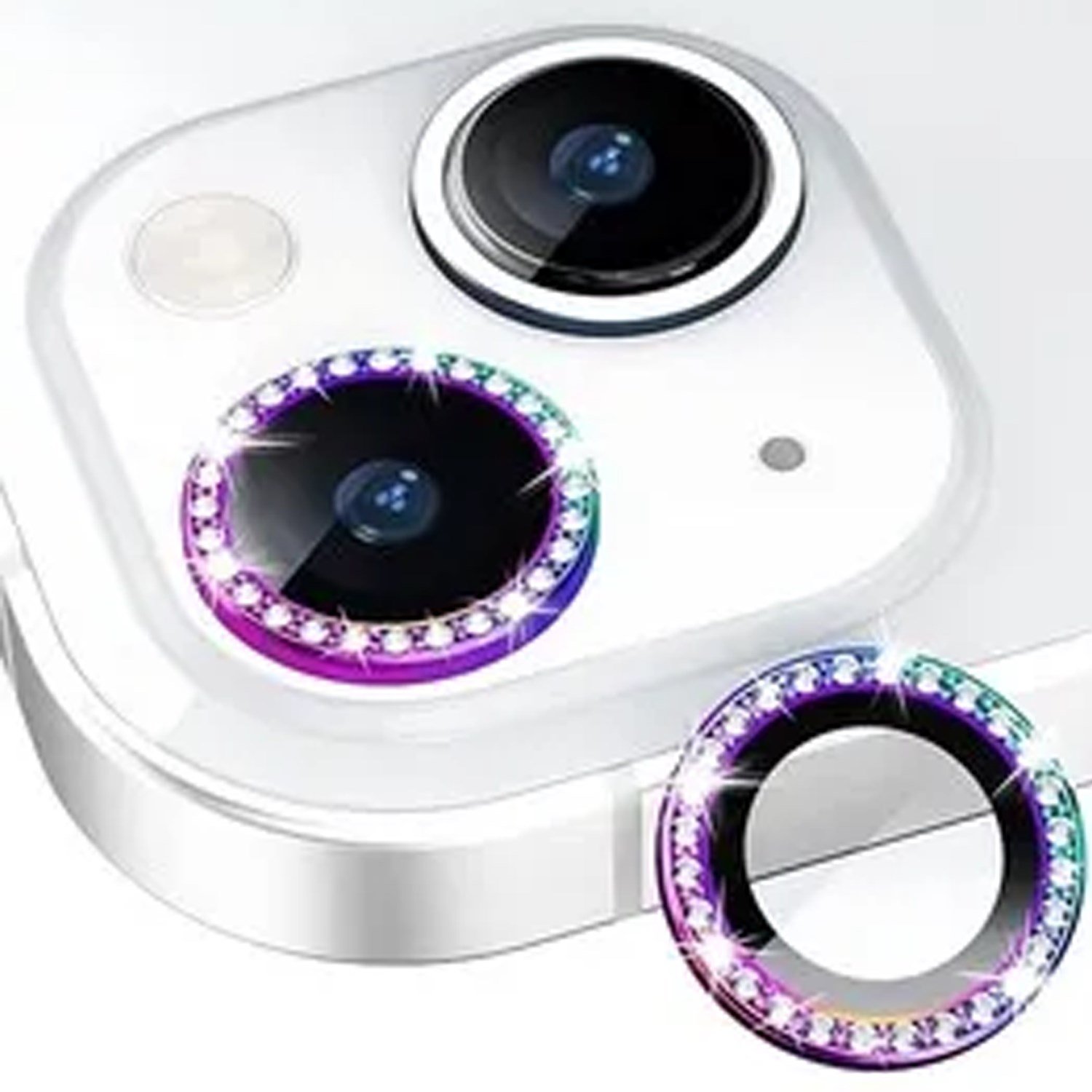 Nettech Apple iPhone 15 Plus Uyumlu Diamond Taşlı Model Kamera Cam Koruyucu NT-110771